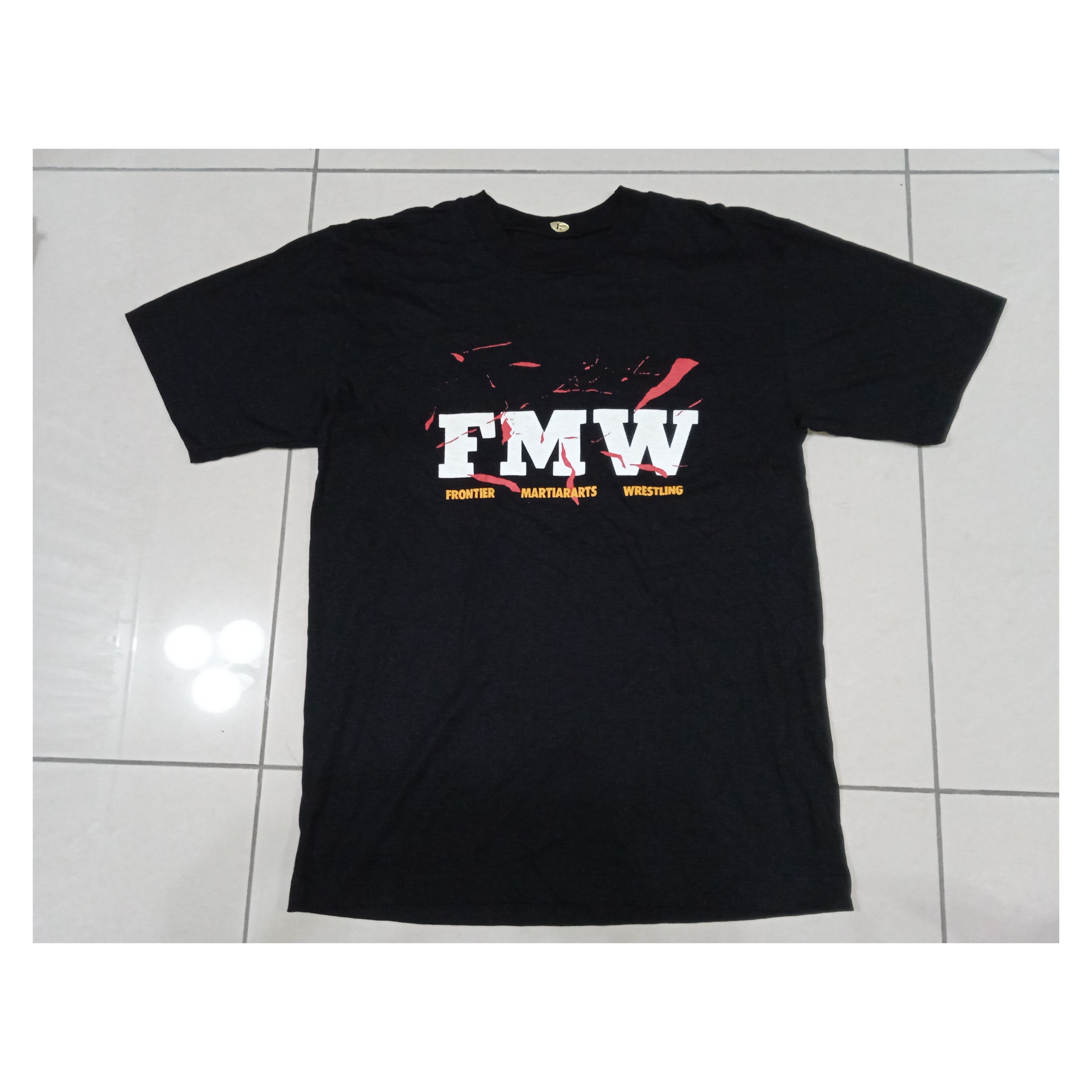 WWE Vintage 90s FMW Wrestling T Shirt ECW Size US L / EU 52-54 / 3 - 1 Thumbnail