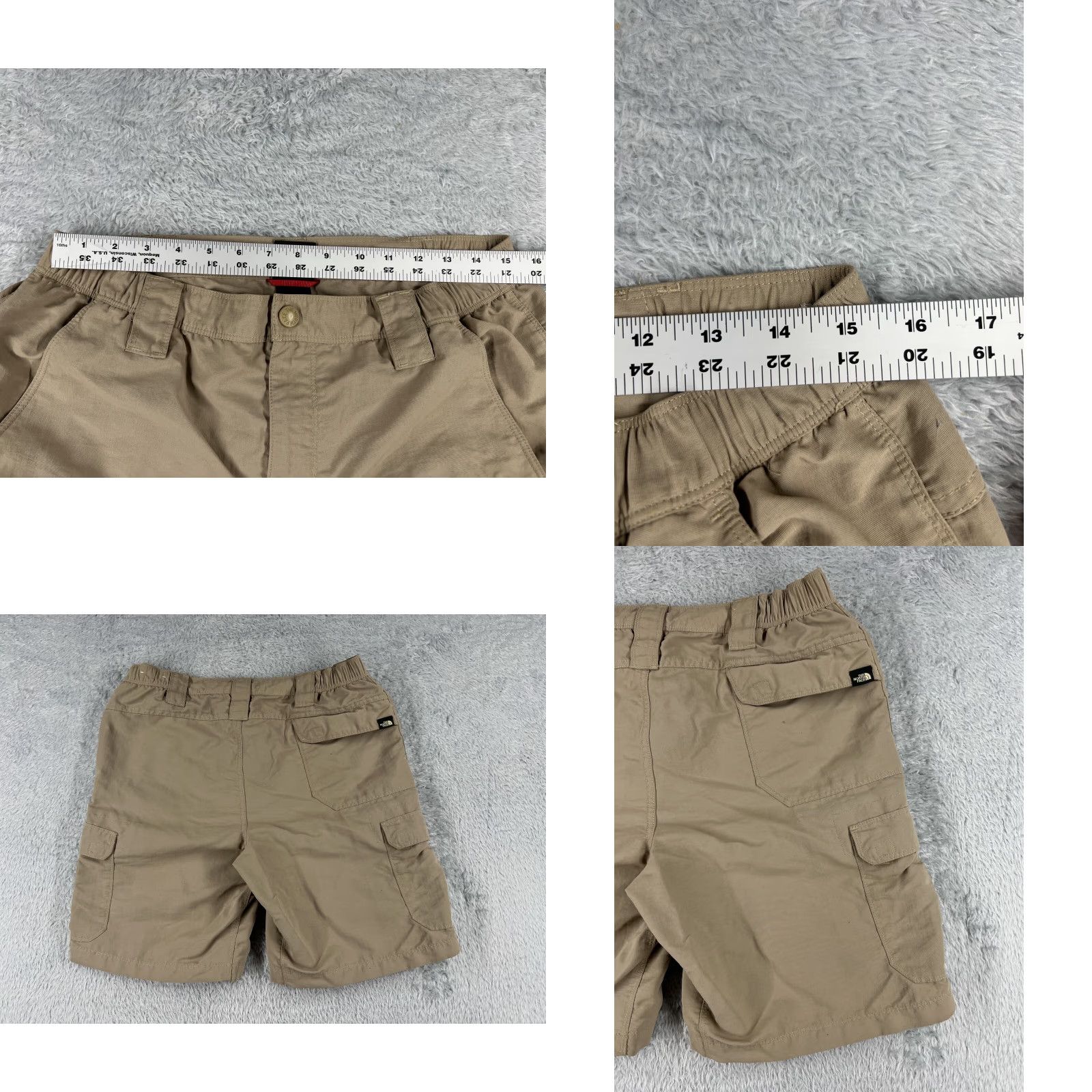 The North Face The North Face Shorts Men Medium Beige Belted Cargo 100% Nylon Hike Camp Fish Size US 31 - 9 Thumbnail