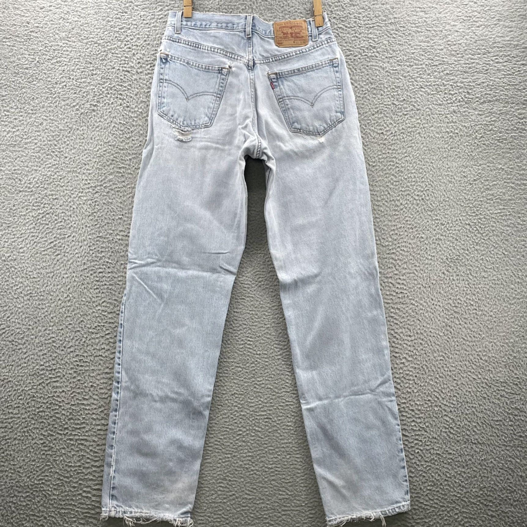 Levi's VINTAGE Levi's 550 Jeans Men 31x34 Blue Denim Mid Rise Relaxed Straight 90s Streetwear Y2k American Fashion Mens Size US 29 - 2 Thumbnail