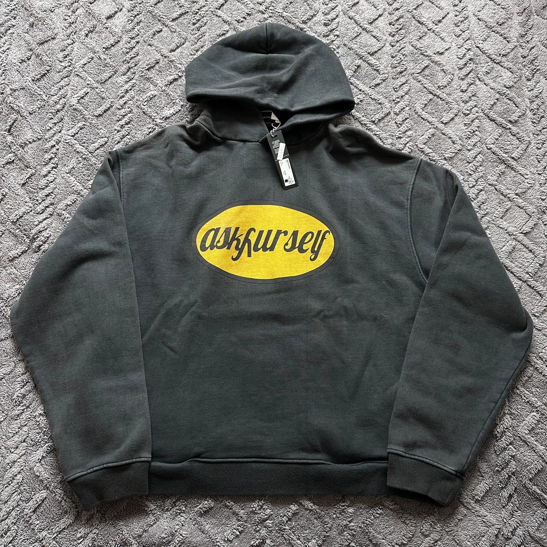 Askyurself Askyurself Black and Yellow Hoodie Size US L / EU 52-54 / 3 - 1 Thumbnail