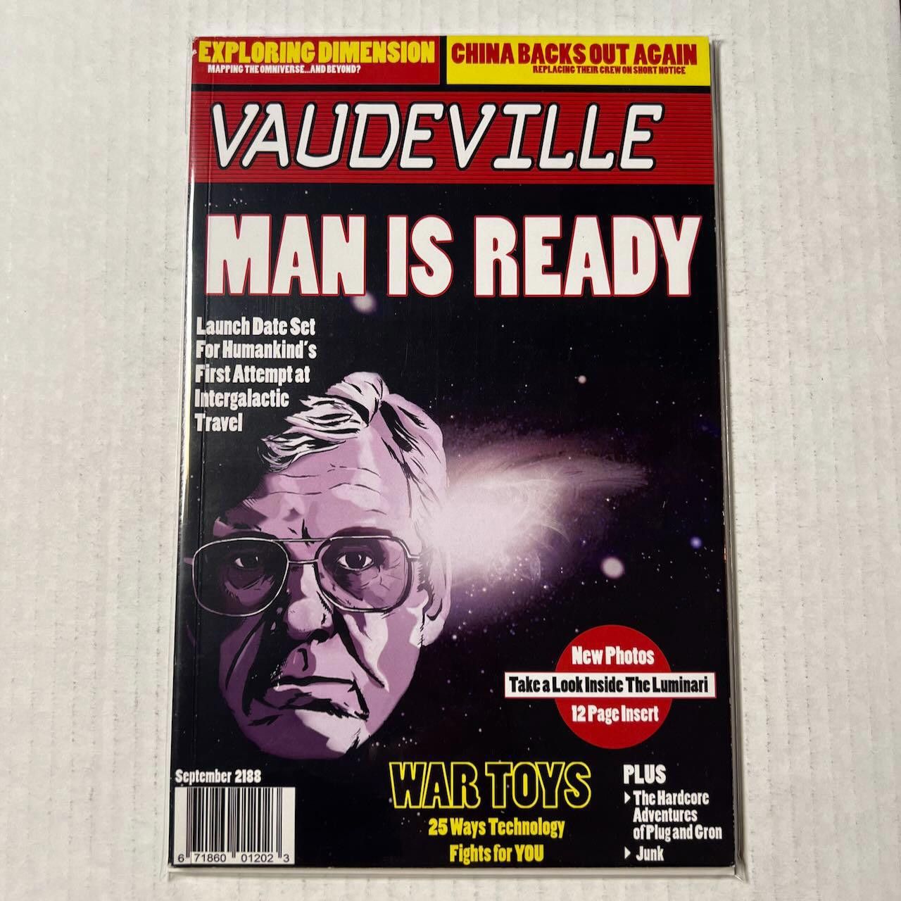 Designer Vaudeville #1 MAN IS READY 2188 Magazine VF/NM RARE HTF Size ONE SIZE - 2 Thumbnail