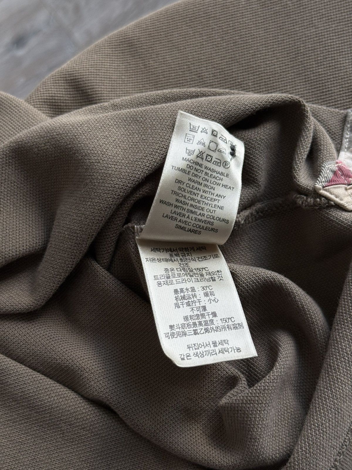 Burberry Burberry Brit Polos tee brown Nowa Check Size US XL / EU 56 / 4 - 12 Thumbnail