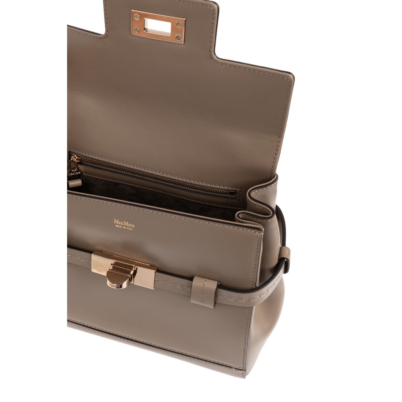 Max Mara MAX MARA Margaux Beige Leather Bag New And Authentic Size ONE SIZE - 4 Thumbnail