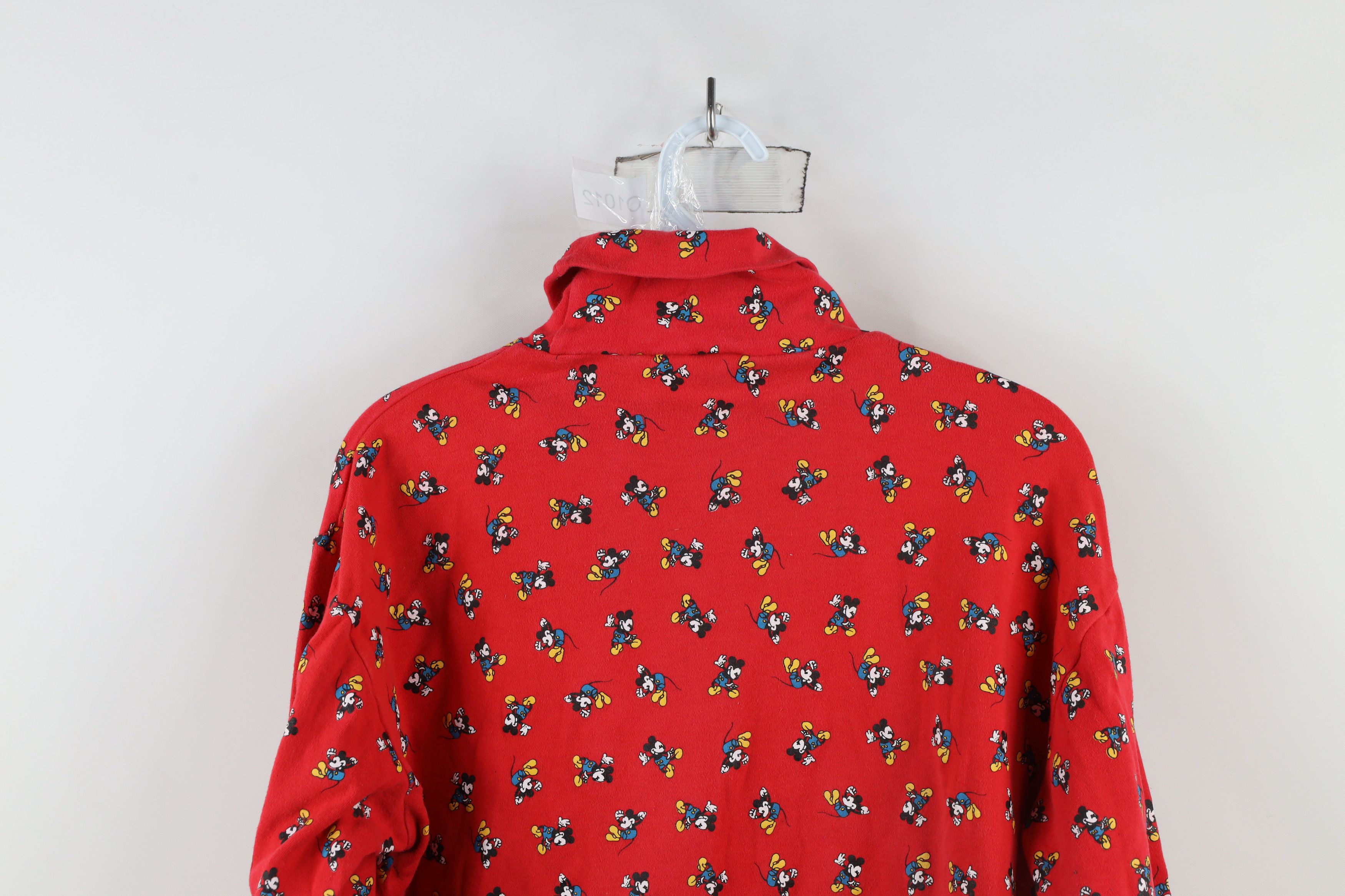 Disney × Vintage Vintage 90s Disney Mickey Mouse All Print Turtleneck T-Shirt Size L / US 10 / IT 46 - 11 Thumbnail