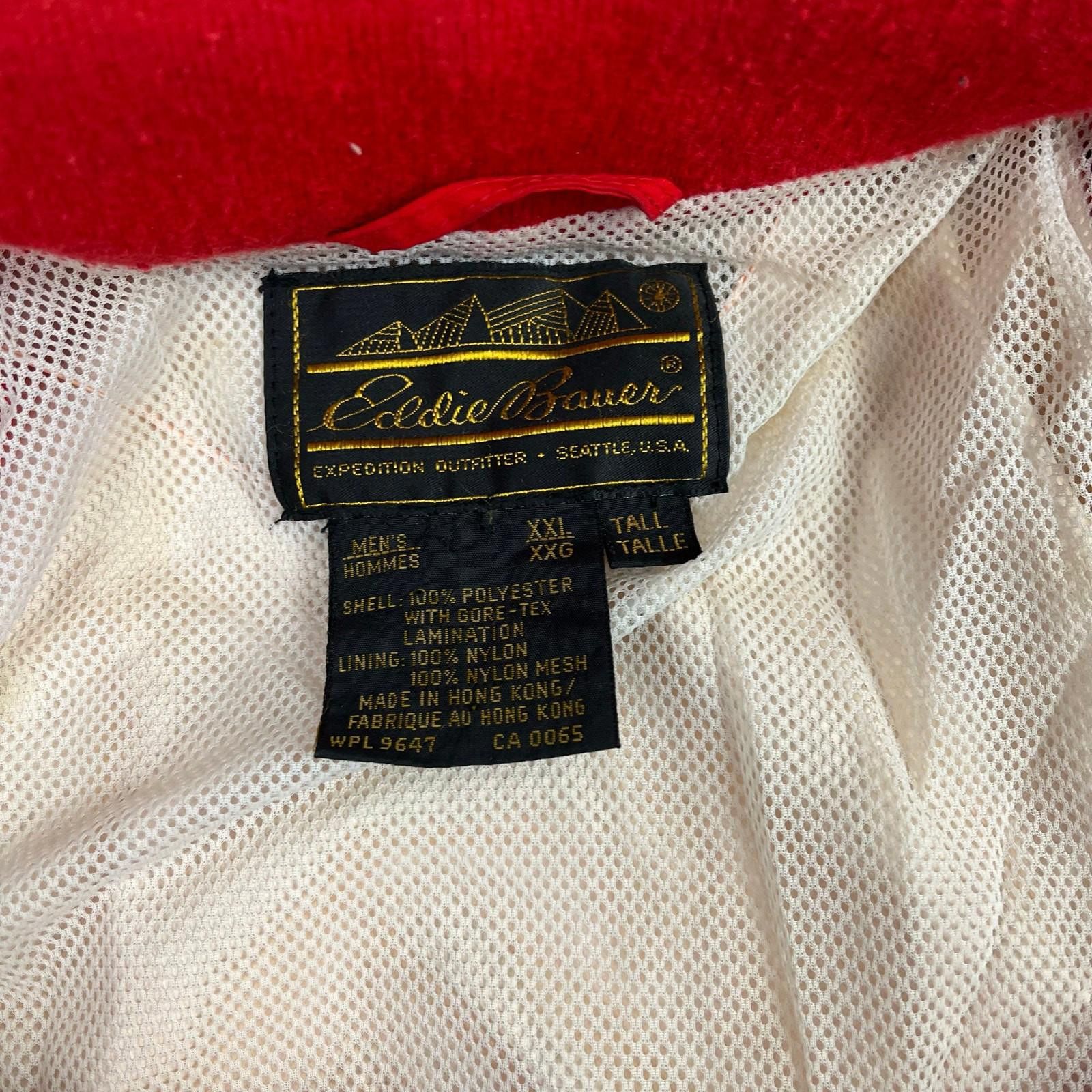 Eddie Bauer Vintage Red Goretex Shell Eddie Bauer Jacket Rain XL 90s Size US XL / EU 56 / 4 - 3 Thumbnail