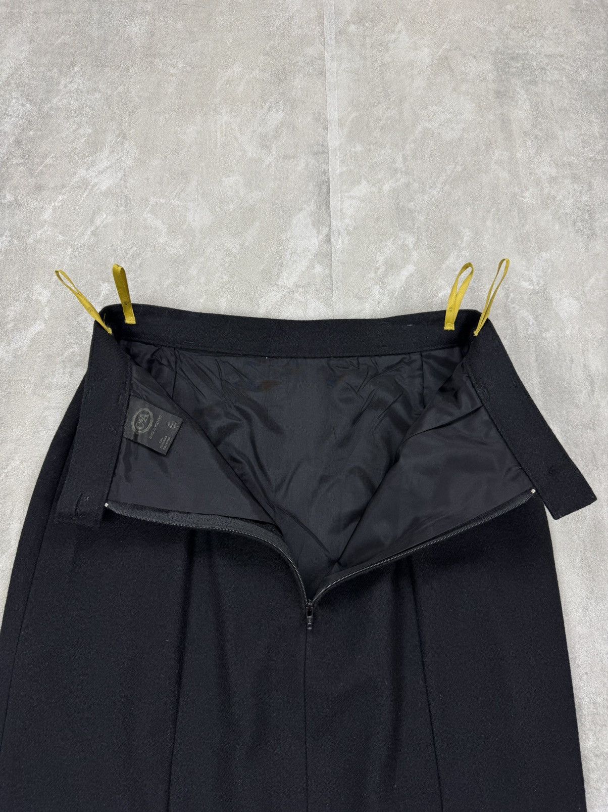 C&A C&A Wool blend Black midi skirt vintage Women’s size XS Size 23" - 5 Thumbnail