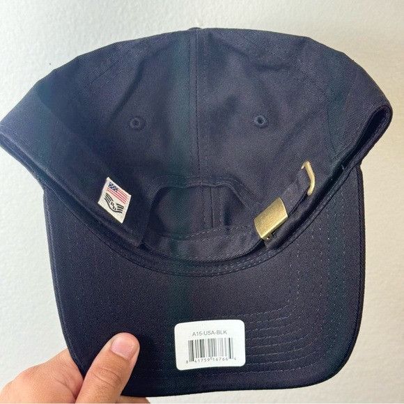 Designer NWT RAPID DOMINANCE USA FLAG PIN RELAXED FIT BLACK DAD HAT Size ONE SIZE - 7 Thumbnail