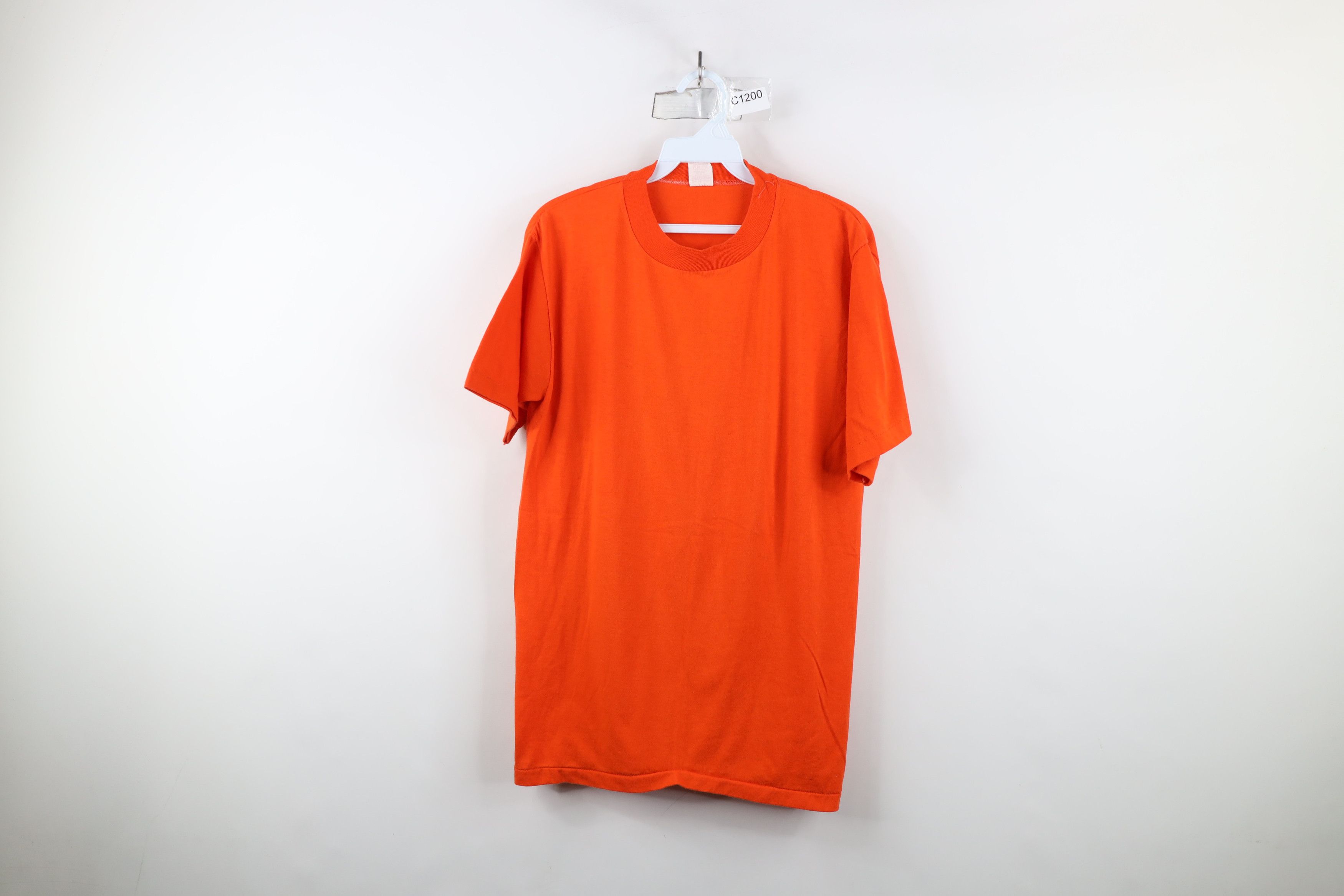 Vintage Vintage 70s Streetwear Buggie Boogie T-Shirt Orange USA Size US L / EU 52-54 / 3 - 1 Thumbnail