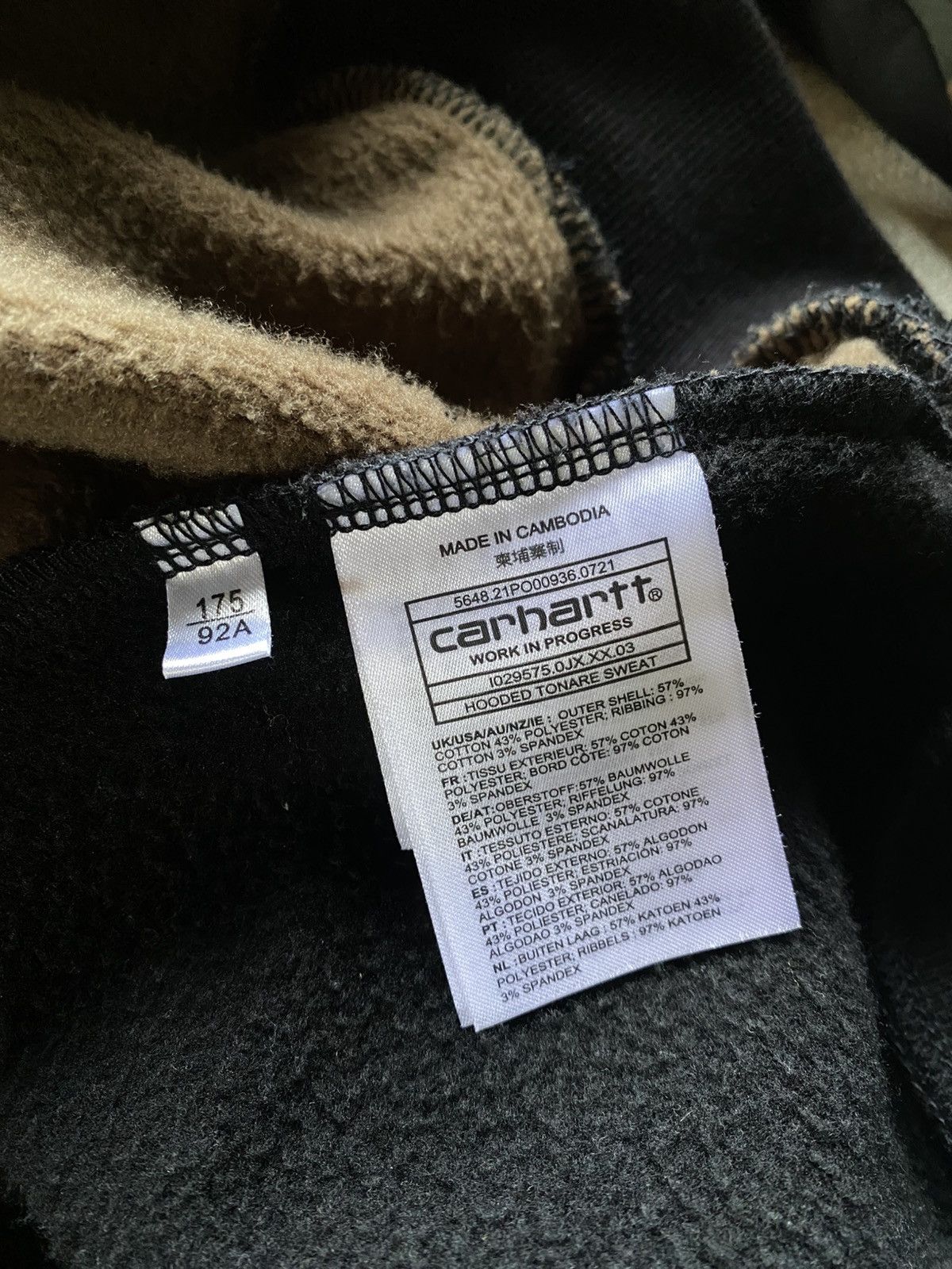 Carhartt carhartt hooded tonare sweat camo Size US L / EU 52-54 / 3 - 5 Thumbnail