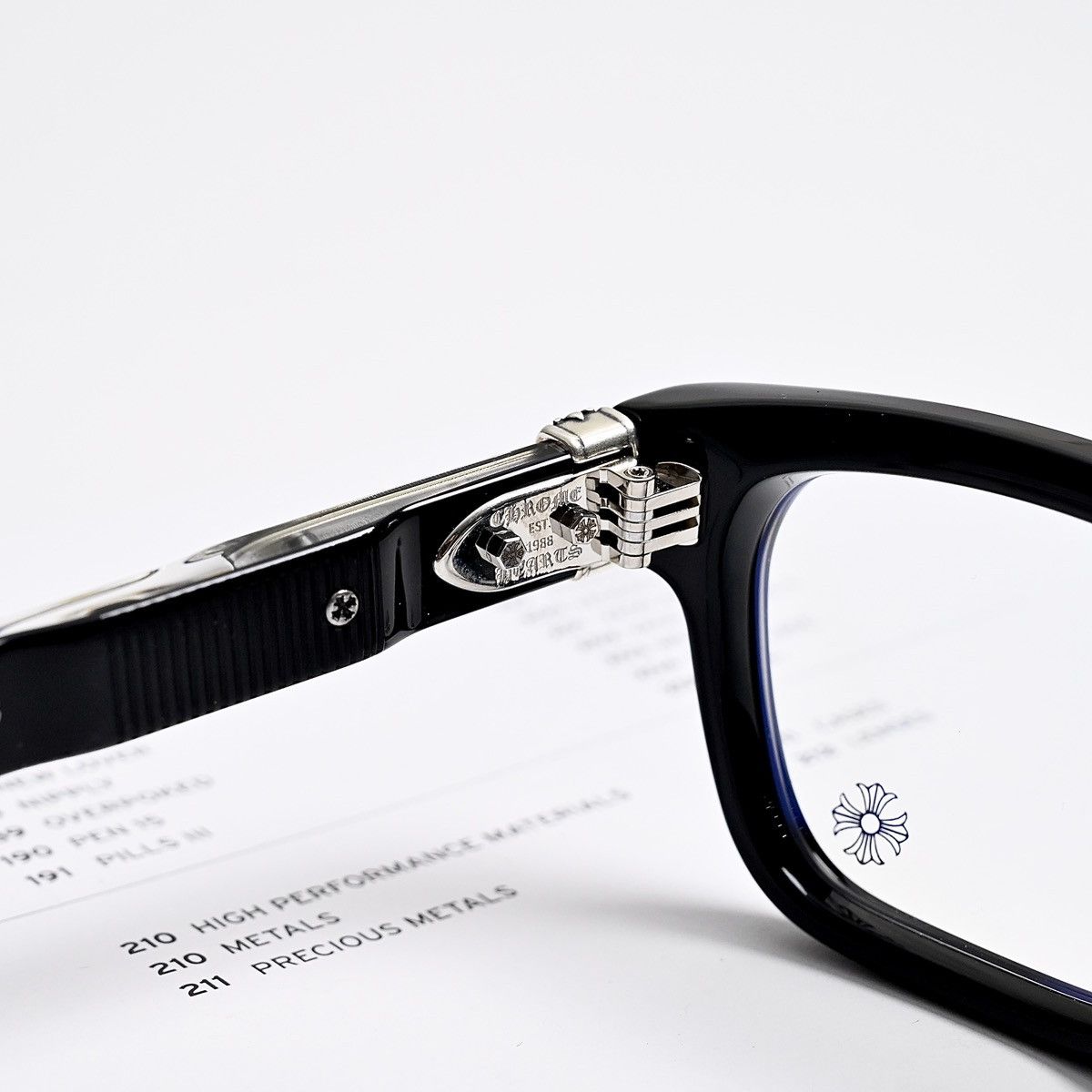 Chrome Hearts CHROME HEARTS PEN 15 BLACK GLASSES Size ONE SIZE - 5 Thumbnail
