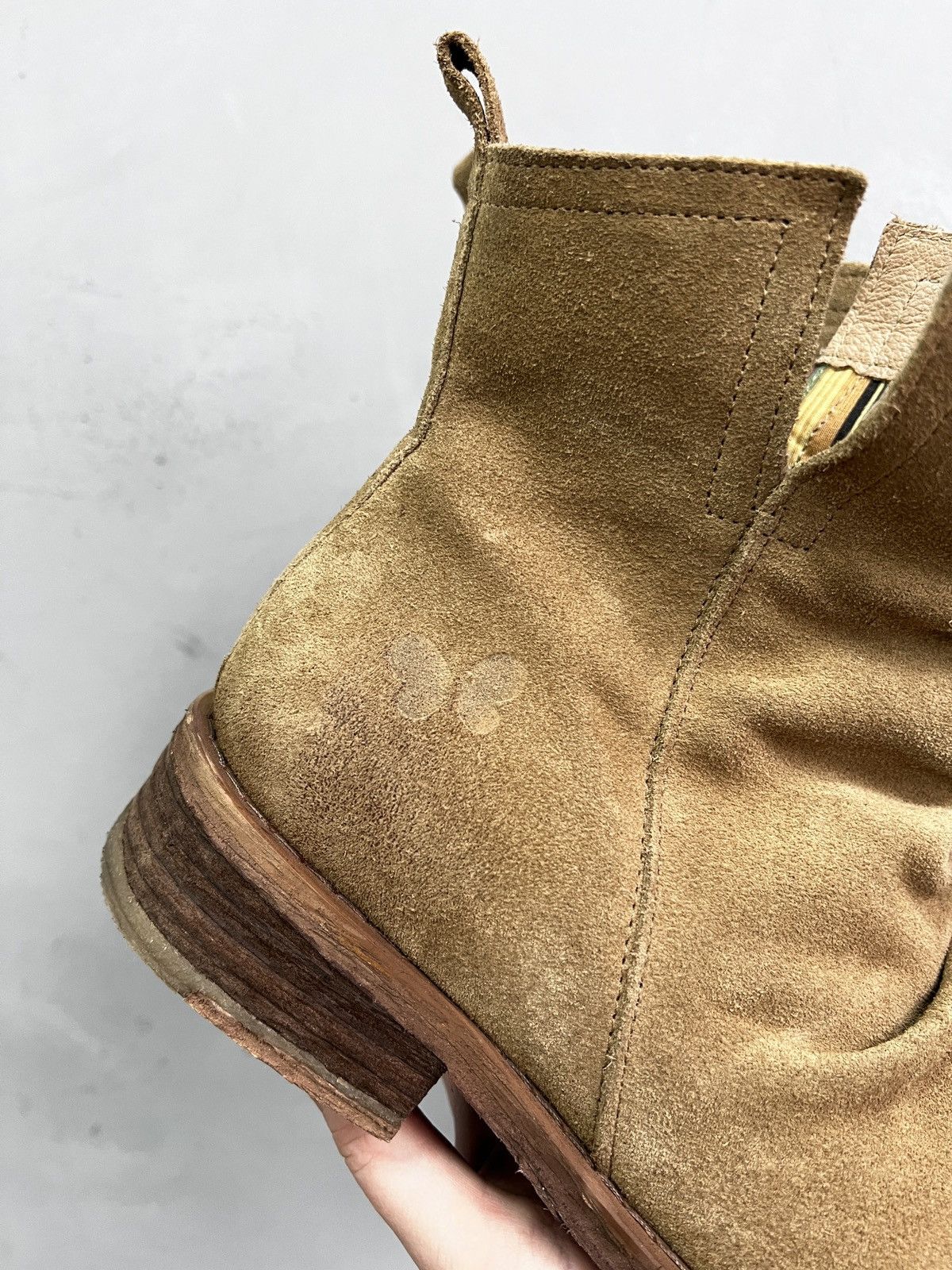 A.S.98 A.S. 98 suede beige ankle boots moto guidi style y2k Size US 7.5 / EU 40-41 - 5 Thumbnail