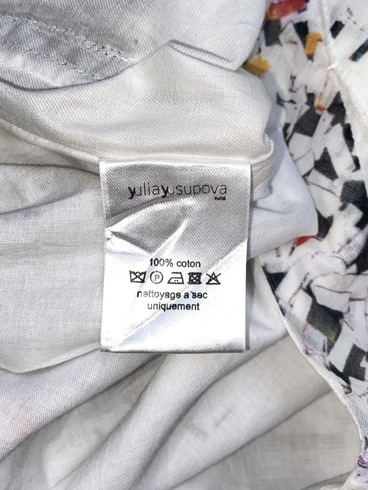Designer × Japanese Brand YULIA YUSUPOVA White Motive Dress Size XS / US 0-2 / IT 36-38 - 13 Thumbnail