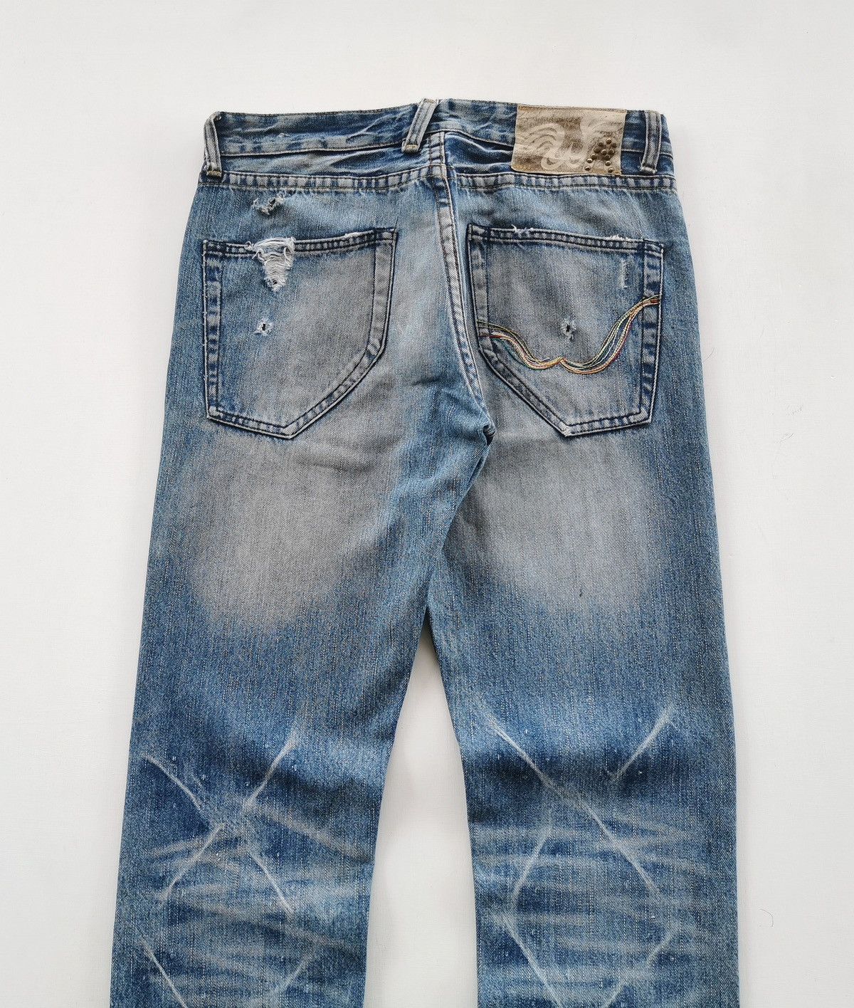 Replay Replay Distressed Denim Jeans 32/34.5 Size US 32 / EU 48 - 8 Thumbnail