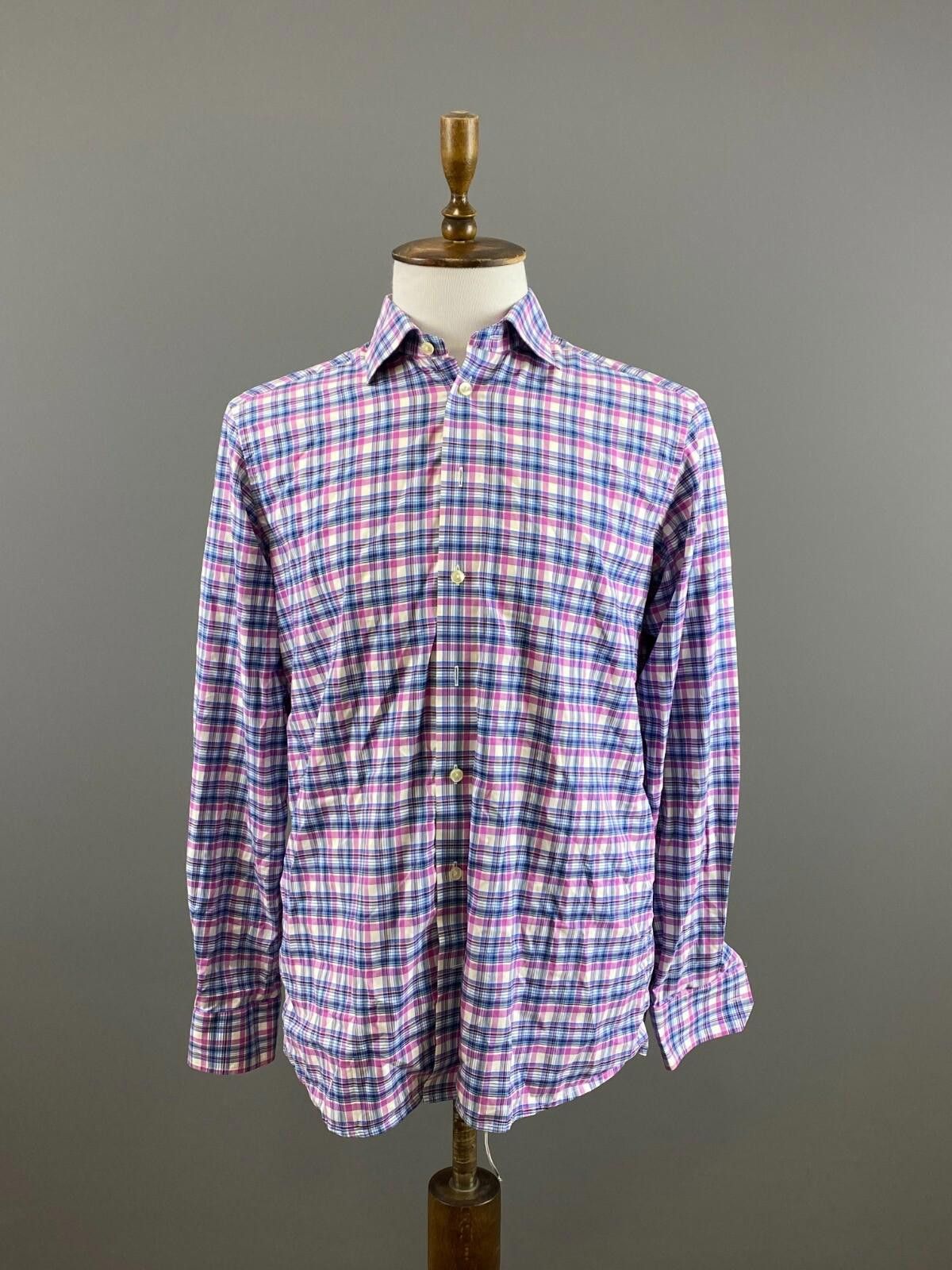 Eton Eton Contemporary Multicolor Check Shirt Size 42 / 16.5 Size US M / EU 48-50 / 2 - 1 Thumbnail