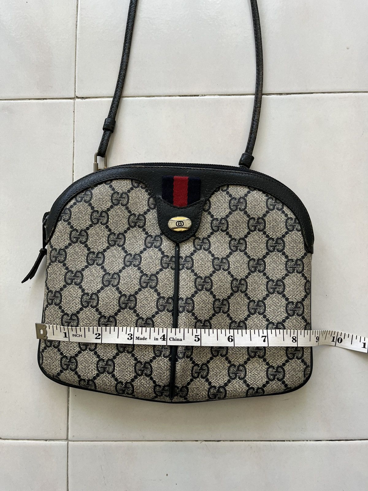 Gucci Gucci GG Supreme Web Sherry Line Shoulder PVC Size ONE SIZE - 19 Thumbnail