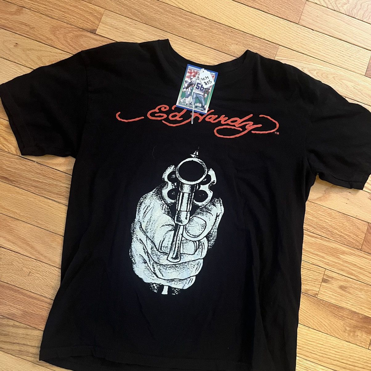 Ed Hardy × Vintage VTG Ed Hardy Gun Tee Size US M / EU 48-50 / 2 - 1 Thumbnail