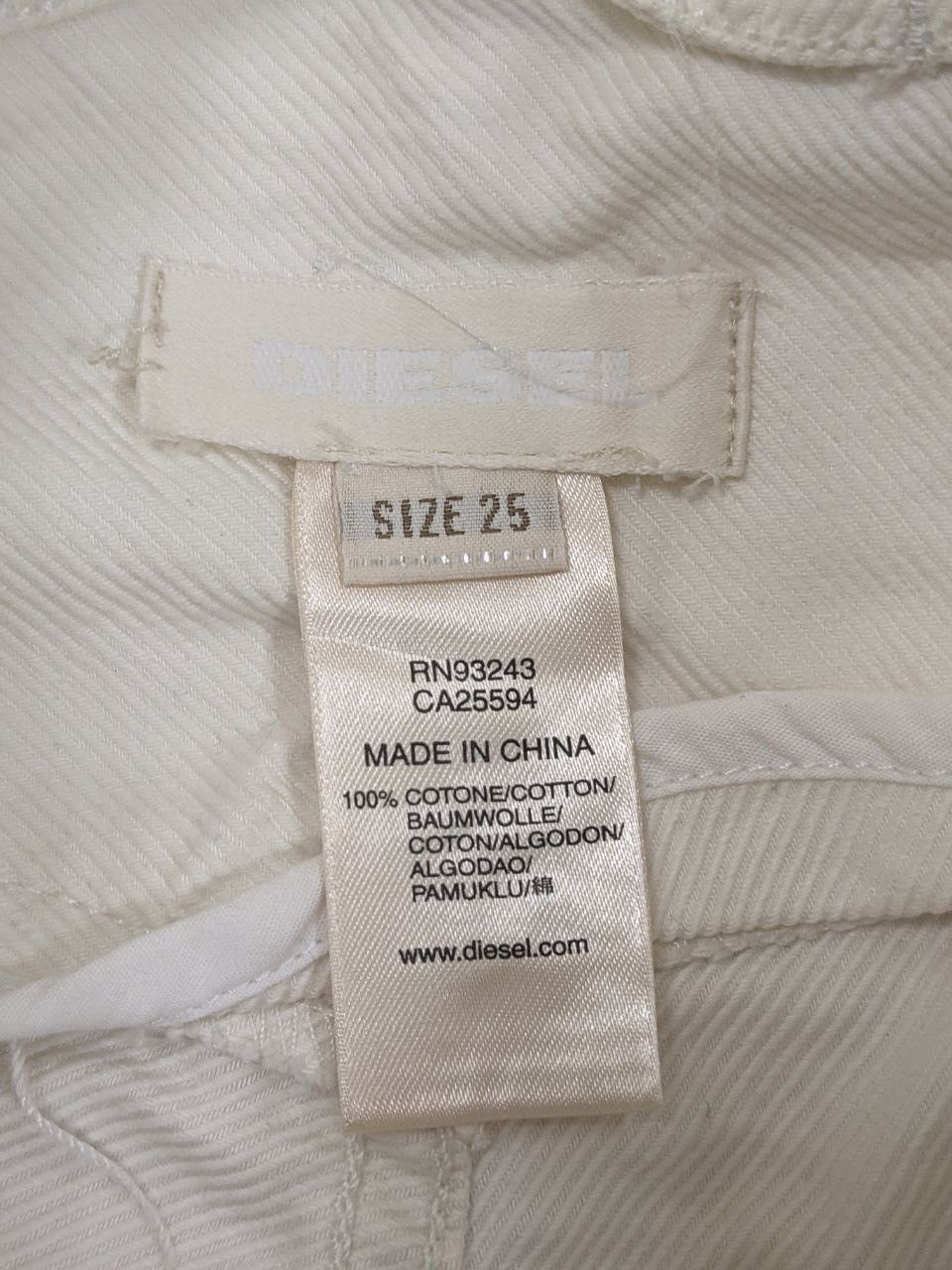 Diesel DIESEL VINTAGE Y2K OFF WHITE FLARE PANTS Size 26" / US 2 / IT 38 - 7 Thumbnail