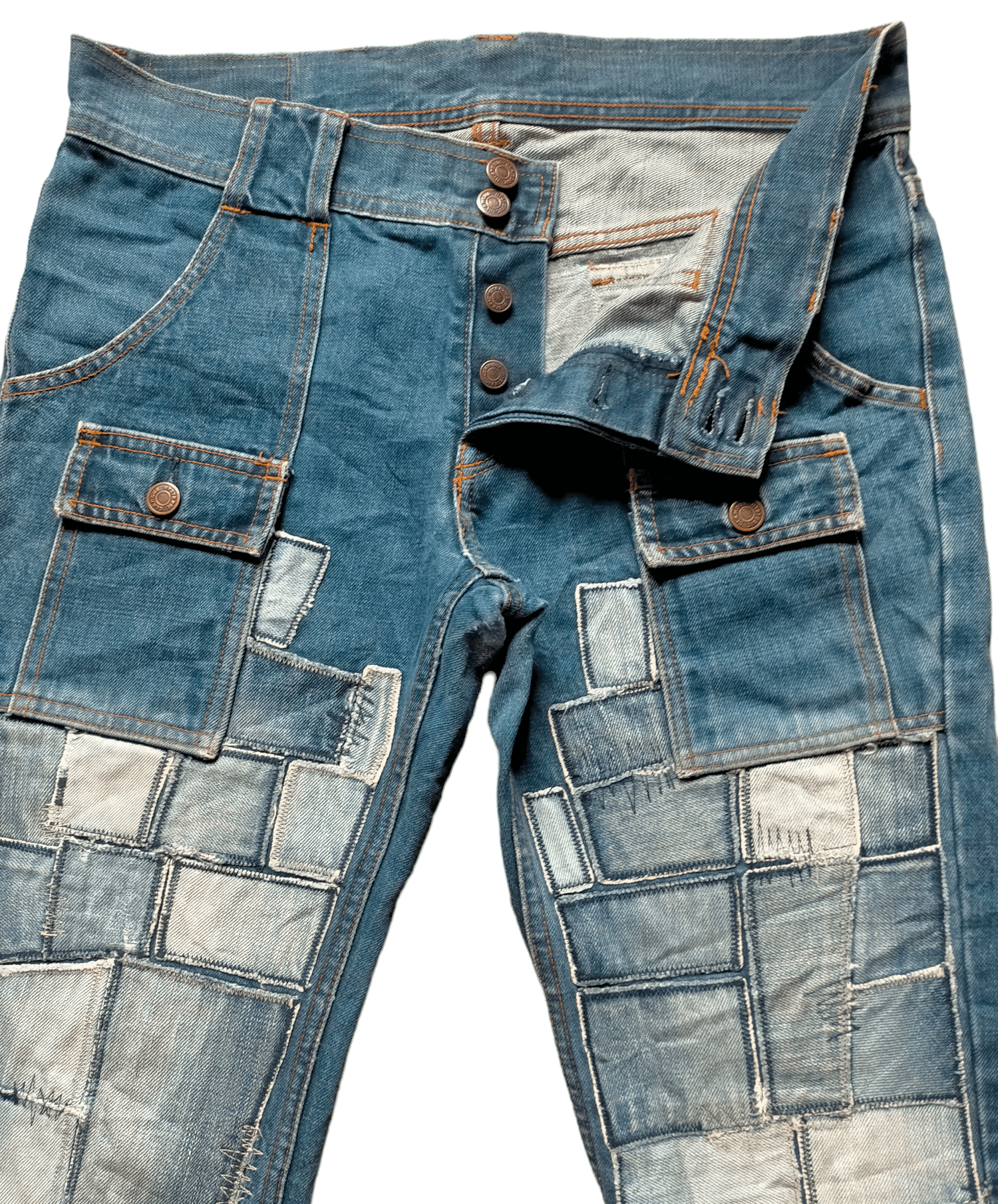 Hysteric Glamour ⚡Rare Hysteric Glamour Patchwork Bush Pants Jeans Size US 32 / EU 48 - 5 Thumbnail