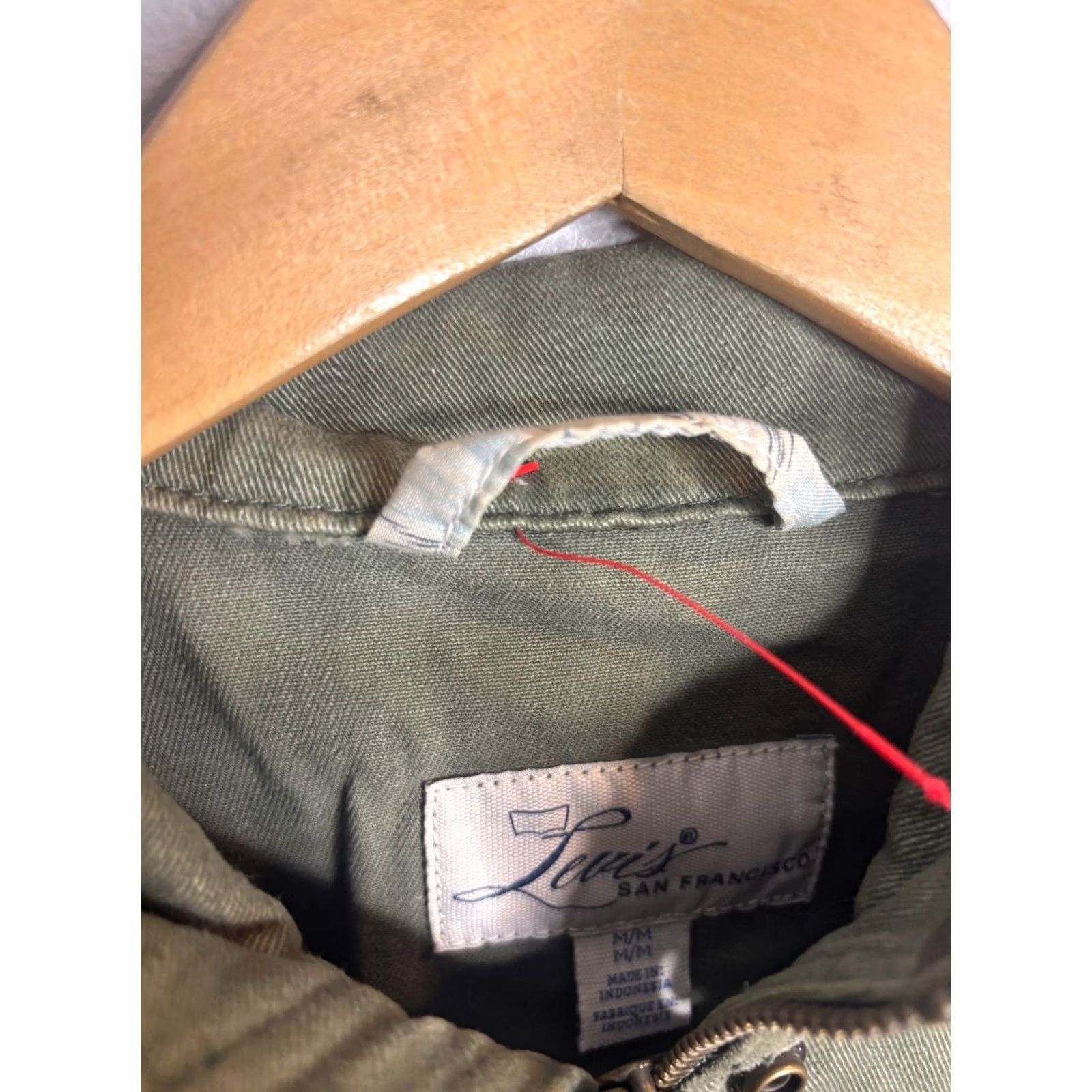 Levi's Levi's Jacket Womens Size Medium Green Utility Full Zip Snap On 5414 Size M / US 6-8 / IT 42-44 - 4 Thumbnail
