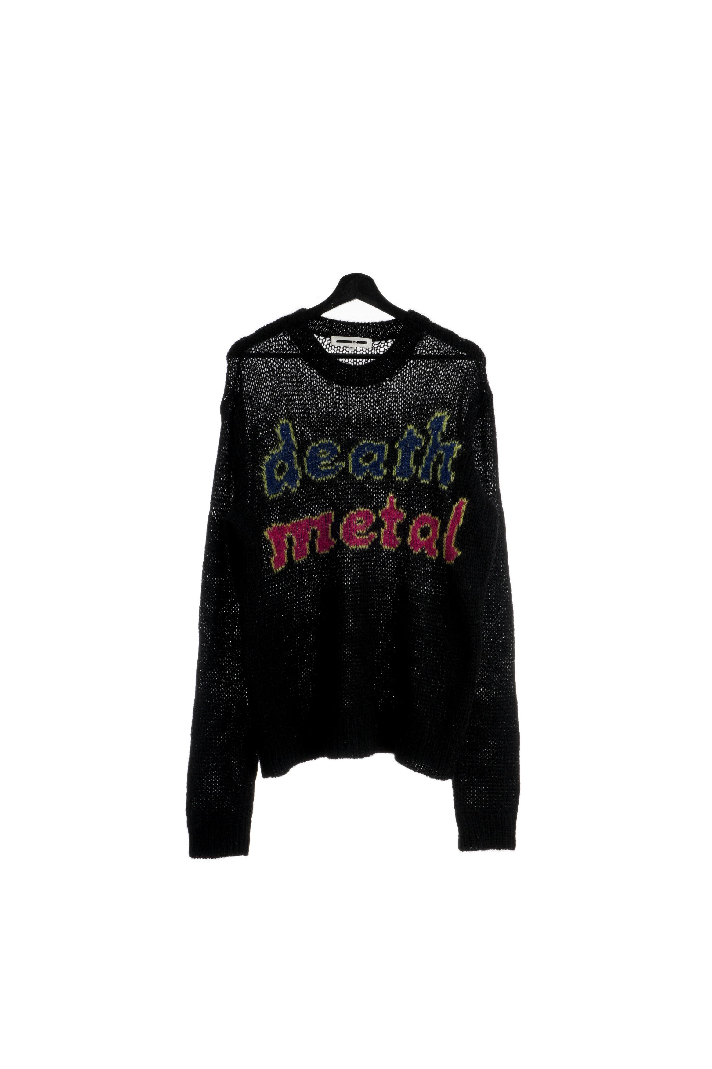 McQ Alexander McQueen AW17 Death Metal Grunge Punk Mohair Knit Sweater Size US L / EU 52-54 / 3 - 2 Thumbnail