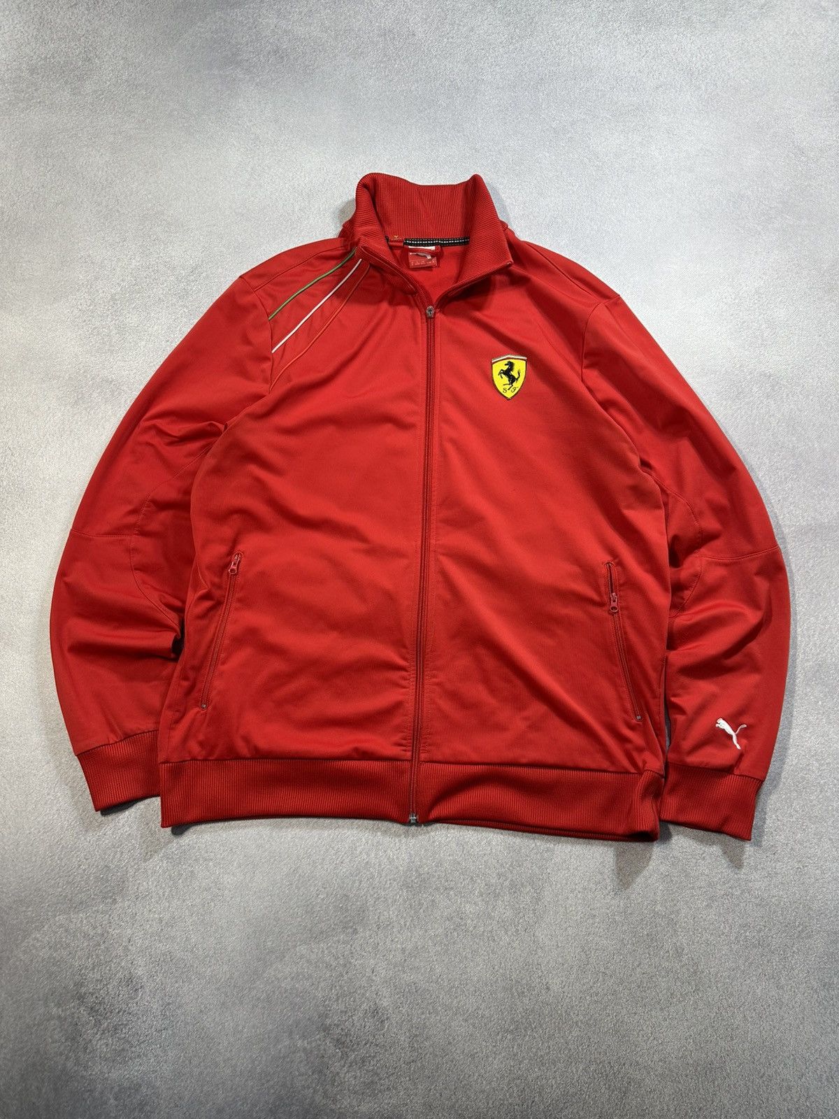 Ferrari Puma Ferrari F-1 Racing Track Jacket Sz XL Size US XL / EU 56 / 4 - 1 Thumbnail