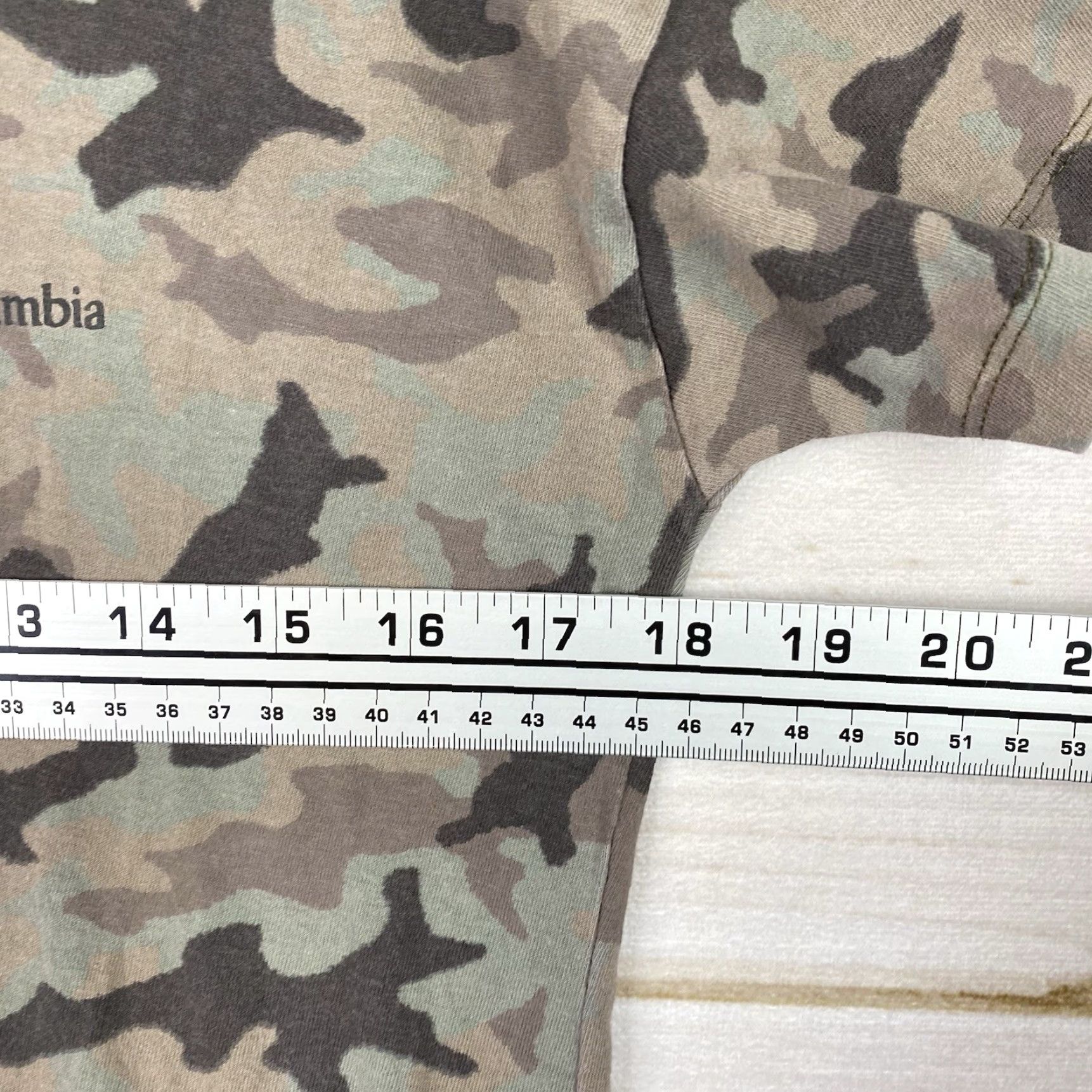 Vintage Columbia Nightgown Nightie Womens S Green Camo Short Sleeve Tee Shirt Dress Size S / US 4 / IT 40 - 6 Thumbnail