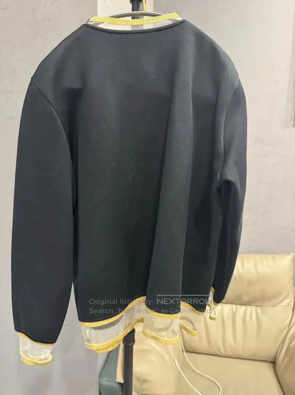 Fendi Fendi Black Cotton Women's Sweatshirt with Unique Design . Size L / US 10 / IT 46 - 2 Thumbnail