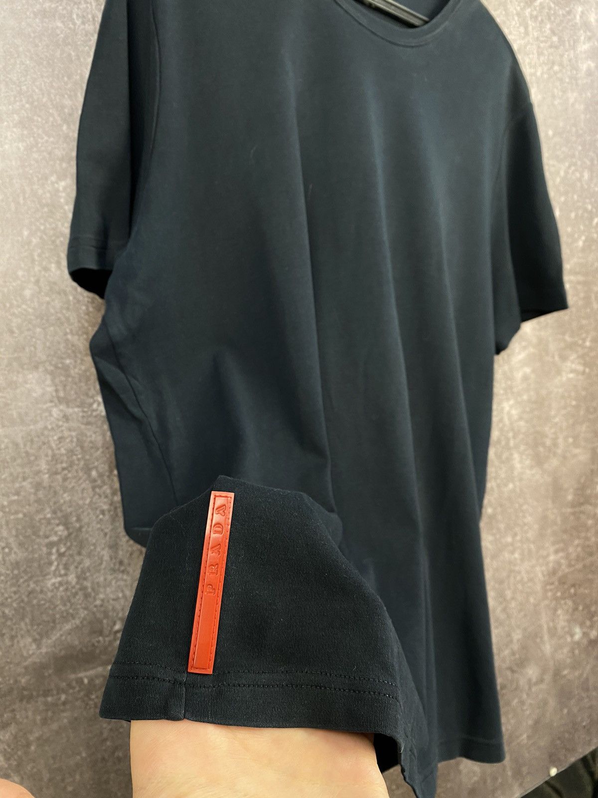 Prada × Vintage Vintage Prada Red Tab T-Shirt Size US XXL / EU 58 / 5 - 3 Thumbnail