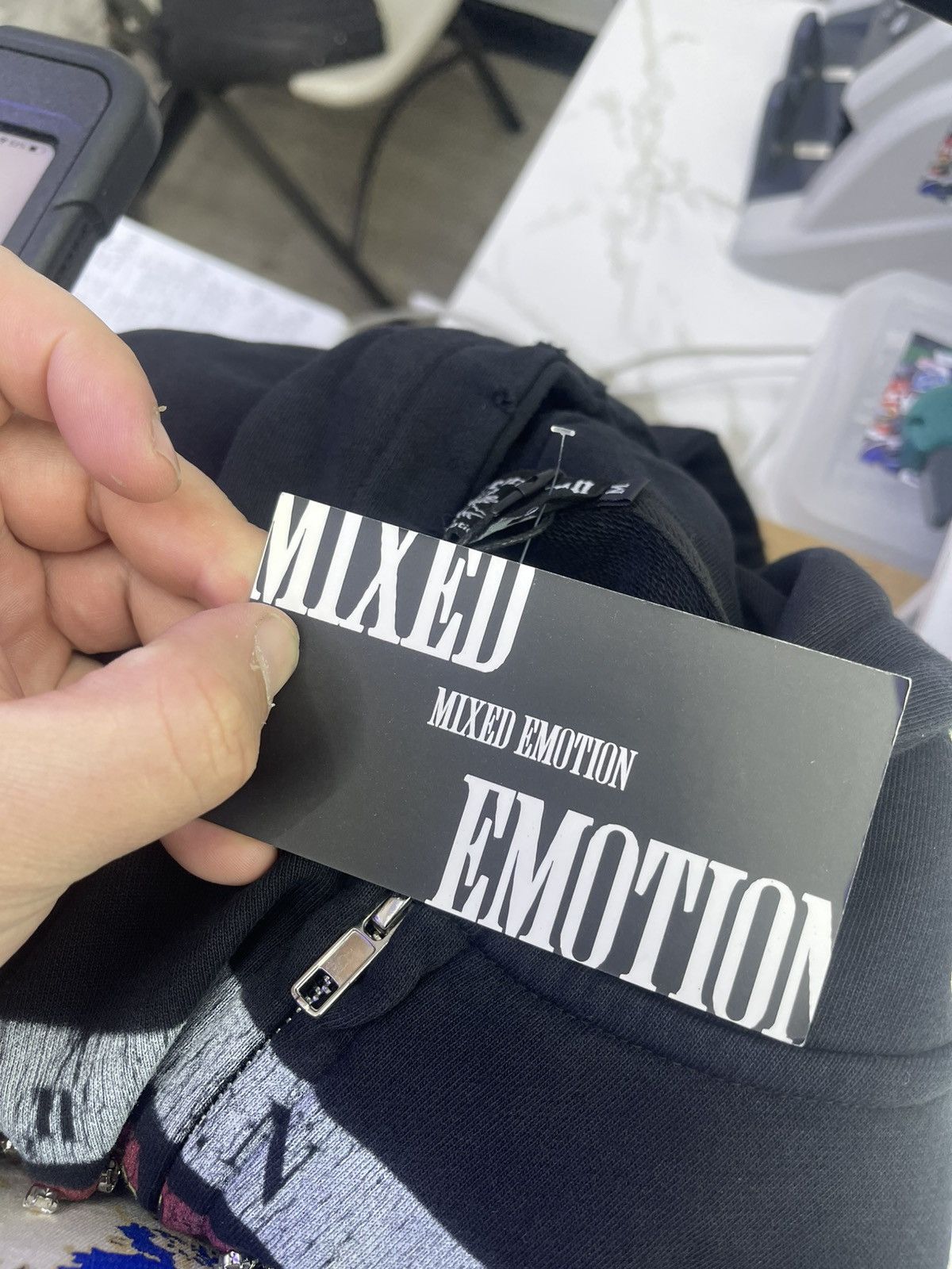Other Mixed Emotions Angeles zip up hoodie black Size US M / EU 48-50 / 2 - 5 Thumbnail