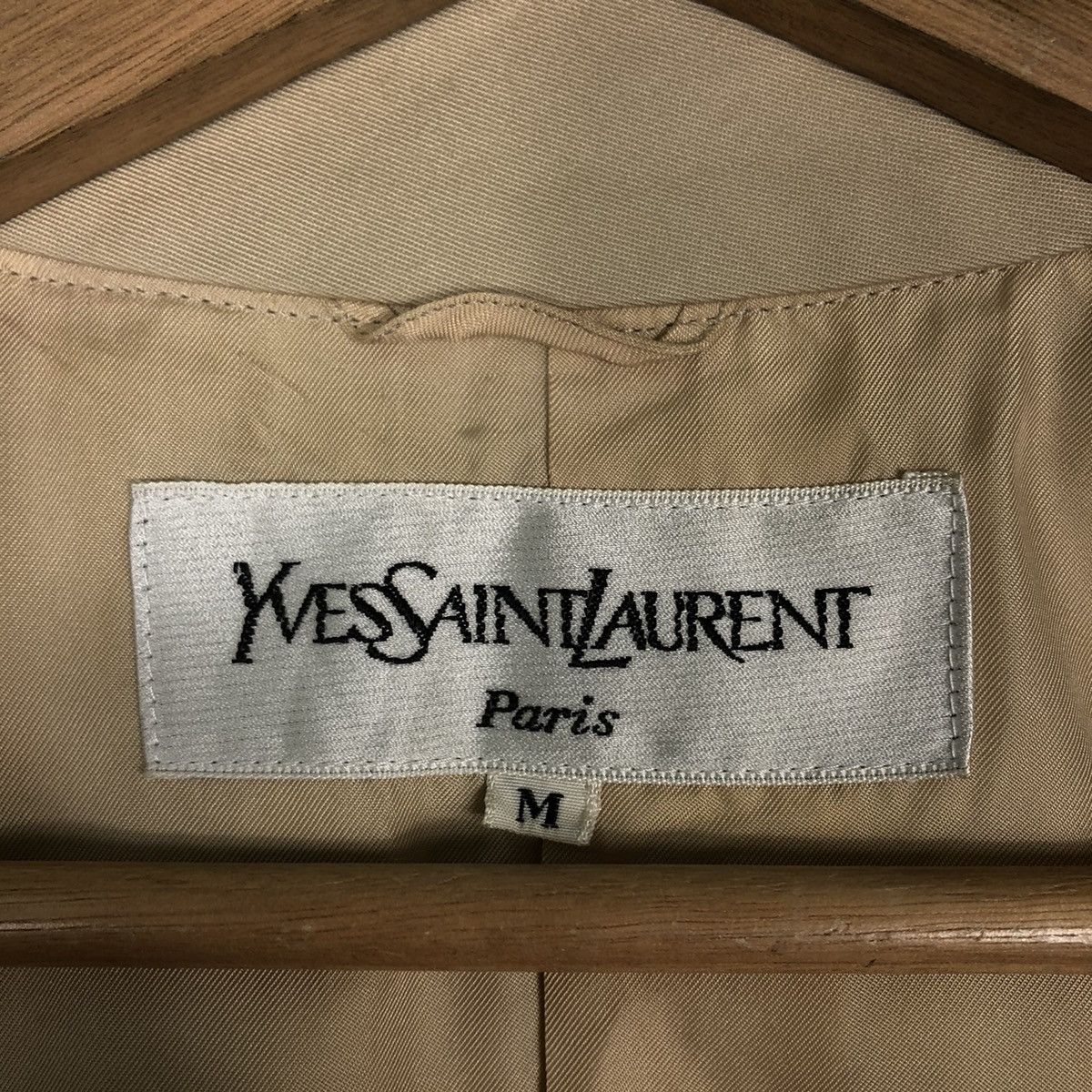 Yves Saint Laurent 🔥Rich Brown - Long Fly Coats Double Breast Bondage Design Size US M / EU 48-50 / 2 - 13 Thumbnail