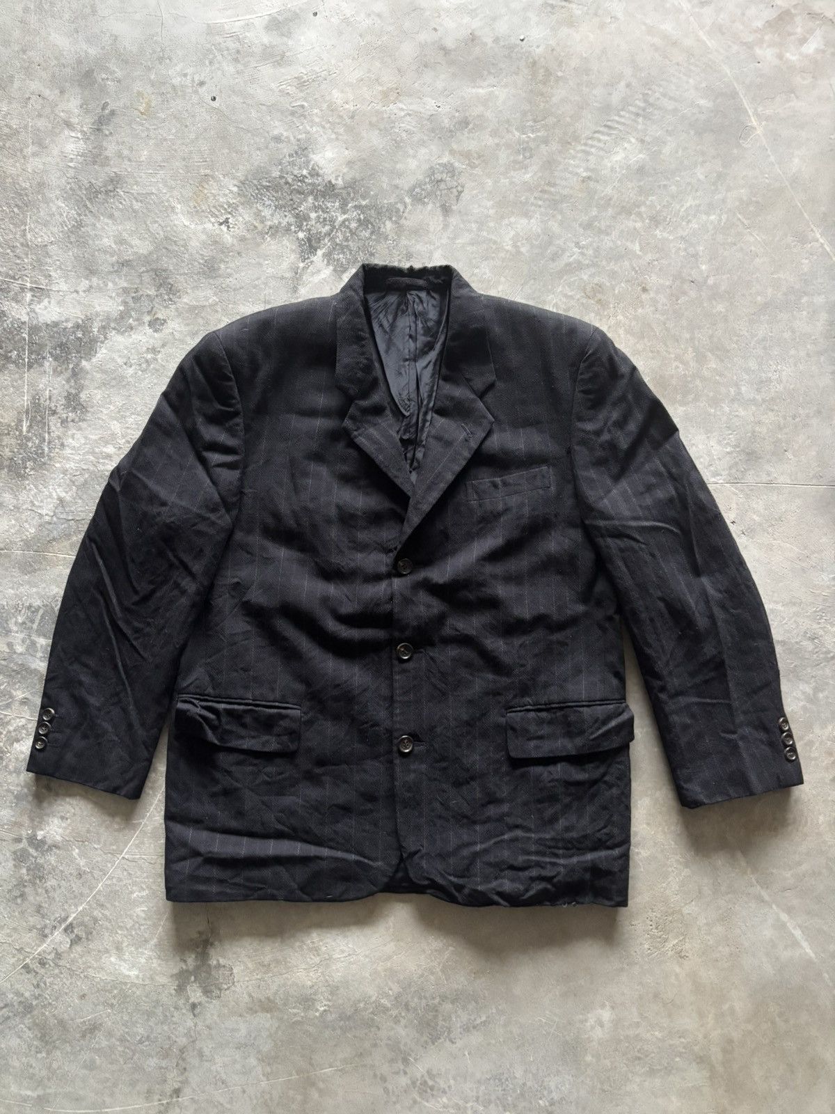 Comme des Garcons Homme COMME DES GARCONS HOMME AD1996 blazer striped archived Size US L / EU 52-54 / 3 - 1 Thumbnail