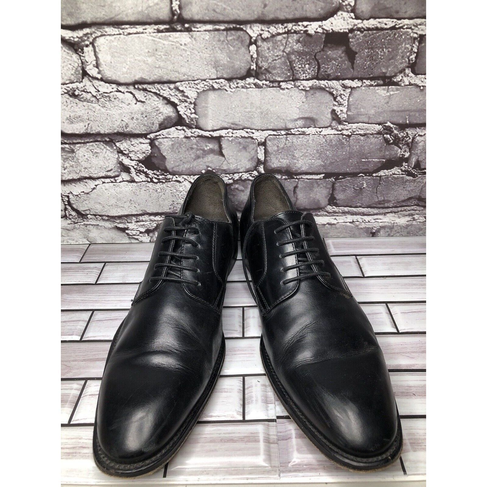 To Boot New York To Boot New York NUOVO Black Leather Lace Up Dress Oxfords M Size US 11 / EU 44 - 17 Thumbnail