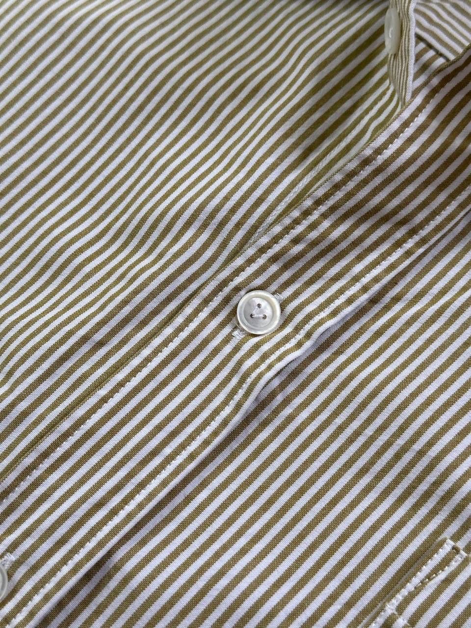 Bottega Veneta Striped Shirt Pearl Buttons