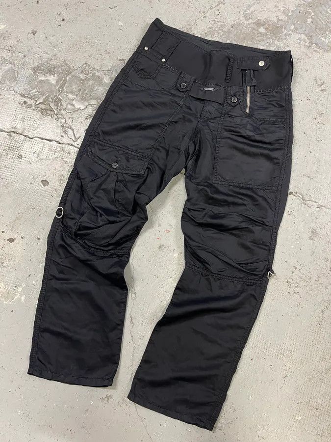 Marithe + Francois Girbaud × Vintage 2000s Marithé + François Girbaud Black Utility Pants Size US 31 - 5 Thumbnail