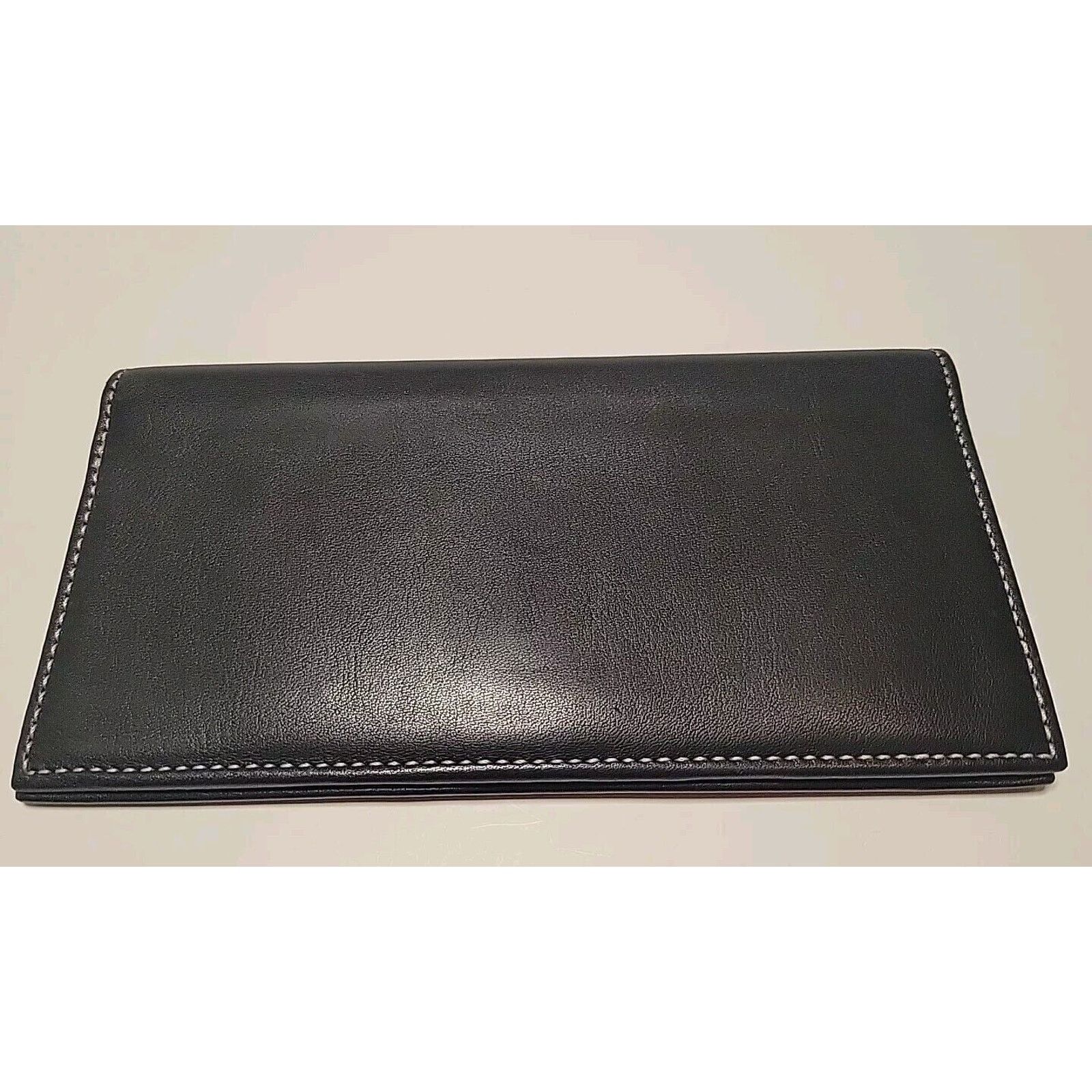 Coach COACH Black Leather Checkbook Wallet Card Case Long Bifold Size ONE SIZE - 5 Thumbnail