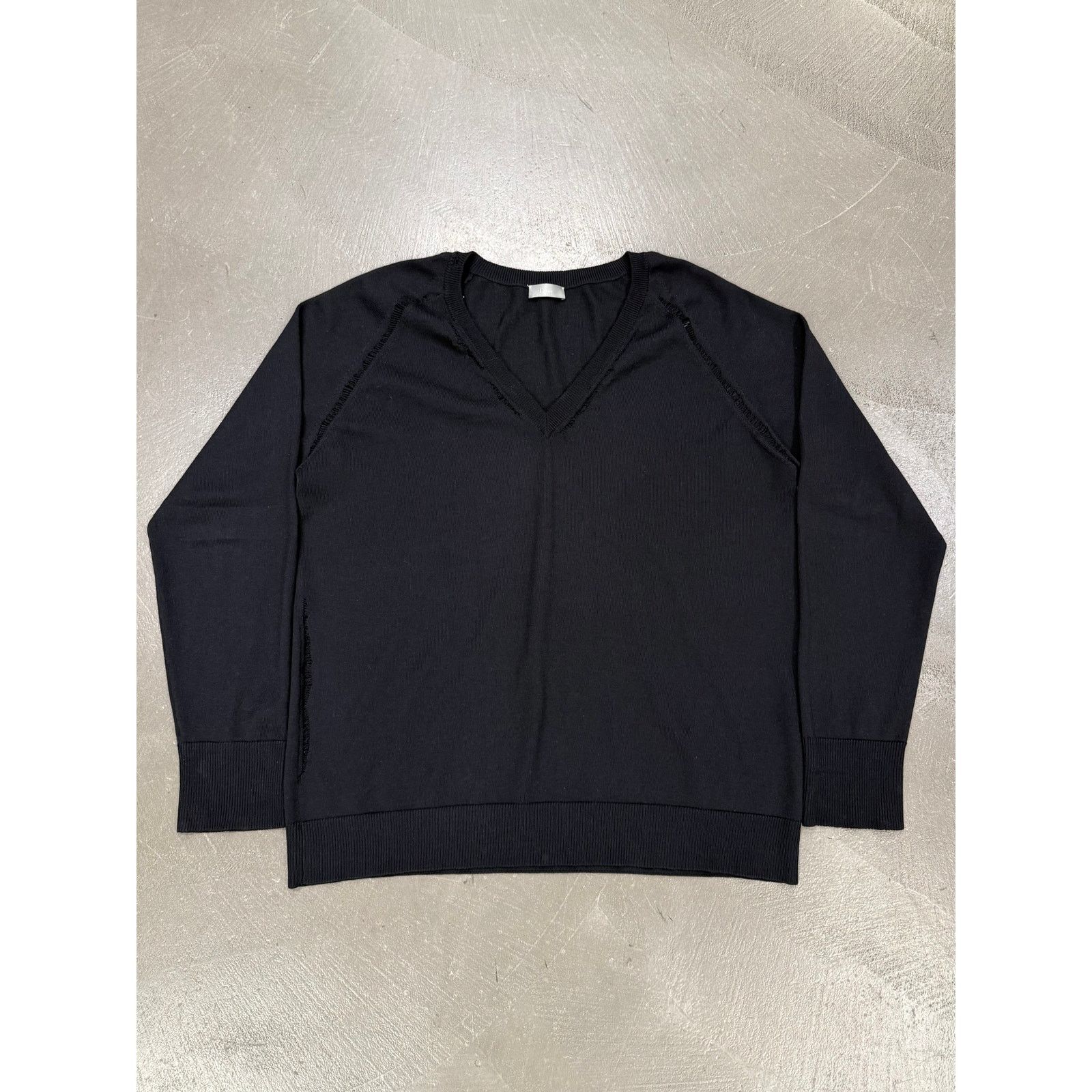 Dior Dior Homme AW05 Distressed V-Neck Knit | Grailed