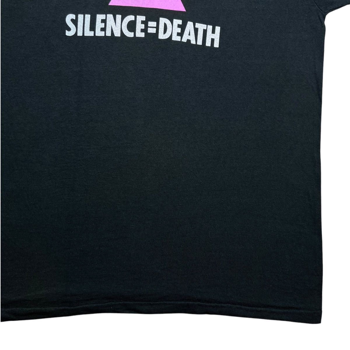 Vintage Vintage 1980s Silence Equals Death AIDS Awareness Promo Tee Size US XL / EU 56 / 4 - 8 Thumbnail