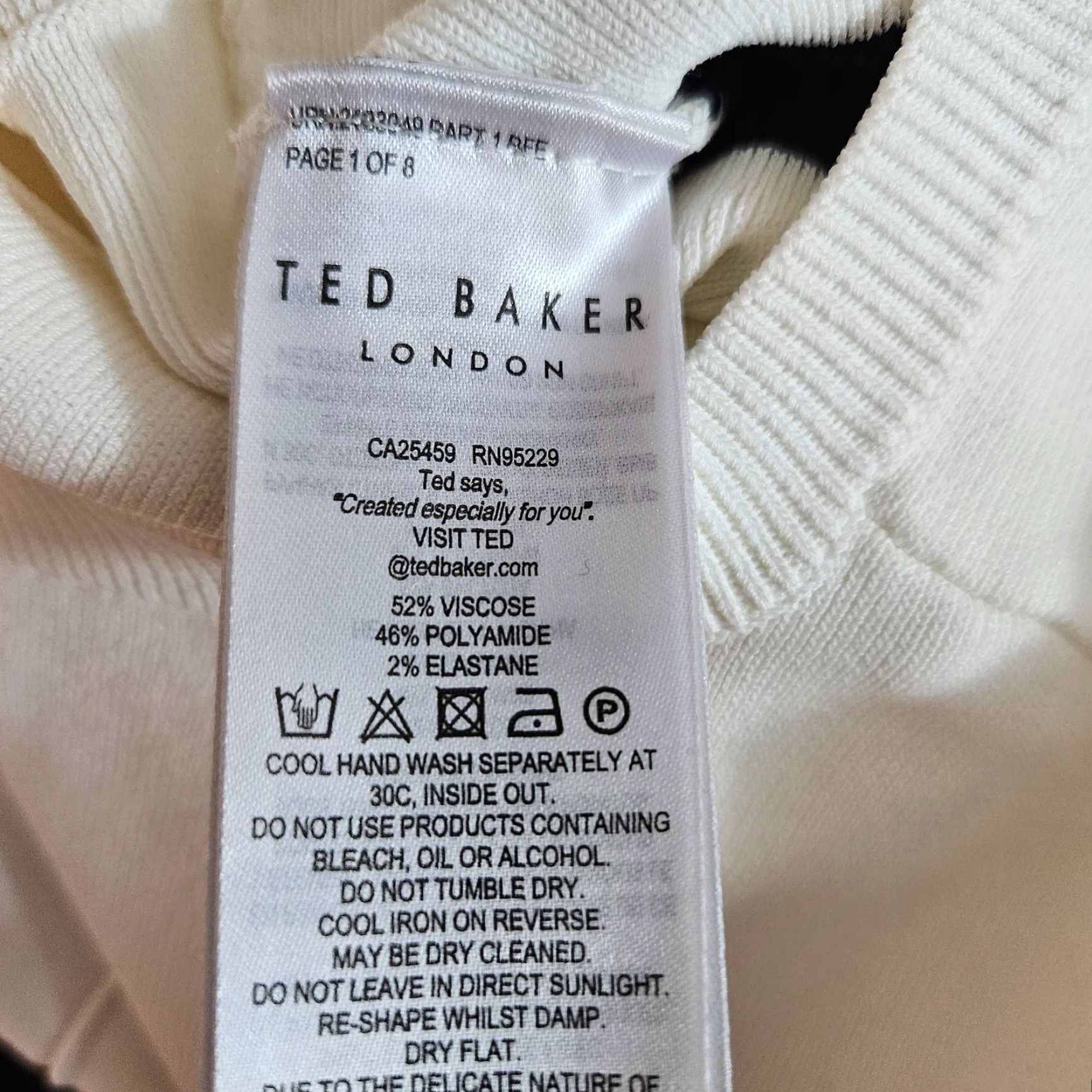 Ted Baker Ted Baker Womens Dyana Colorblock Dress Sz 3 Medium White Navy Size M / US 6-8 / IT 42-44 - 4 Thumbnail