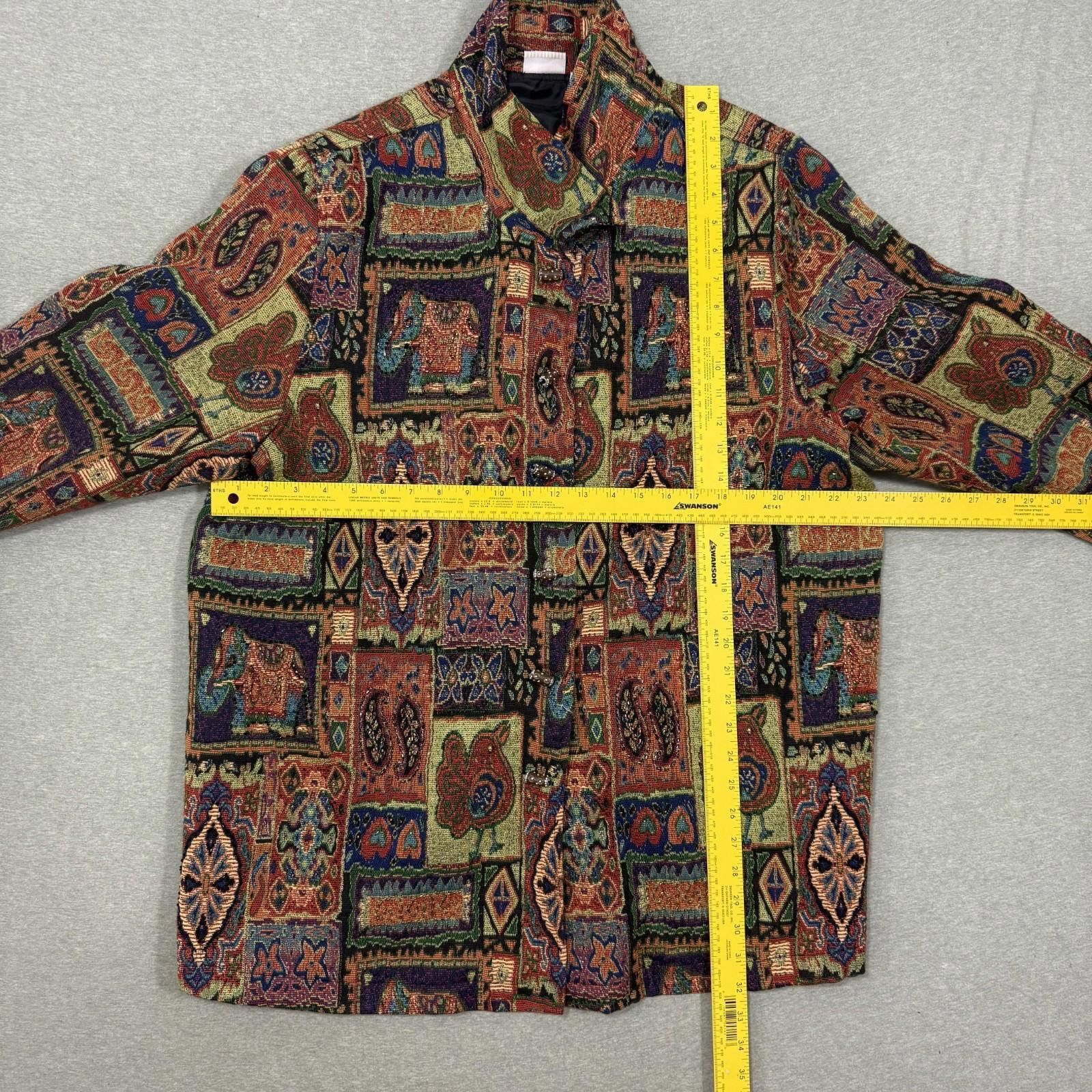 Other White Stag Ladies 22/24 Paisley Tapestry Patchwork Jacket Size 3XL / US 20-22 - 6 Thumbnail