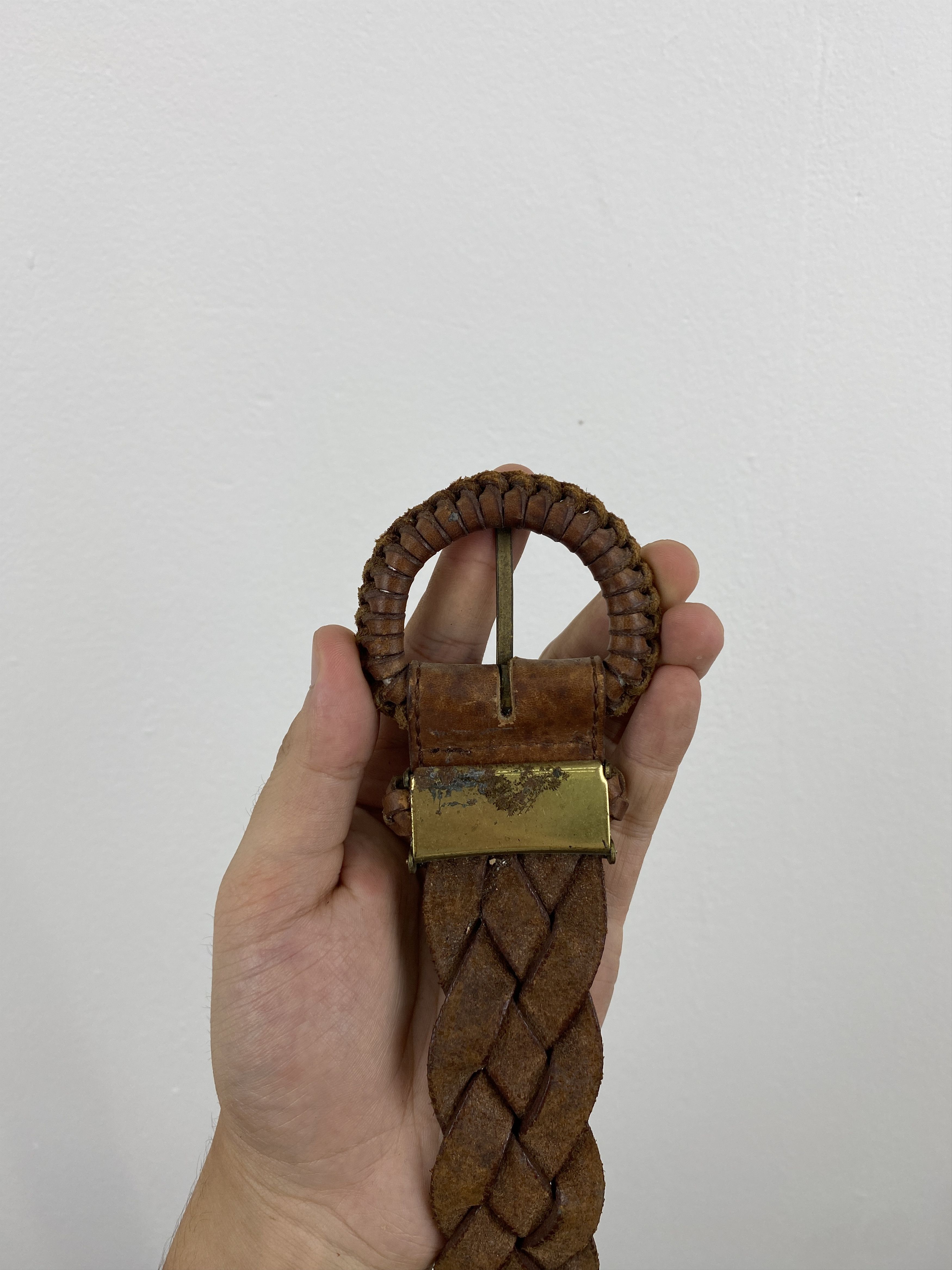 If Six Was Nine Vintage 80s Japanese Brand Braided Waist Belt B0003 Size ONE SIZE - 3 Thumbnail
