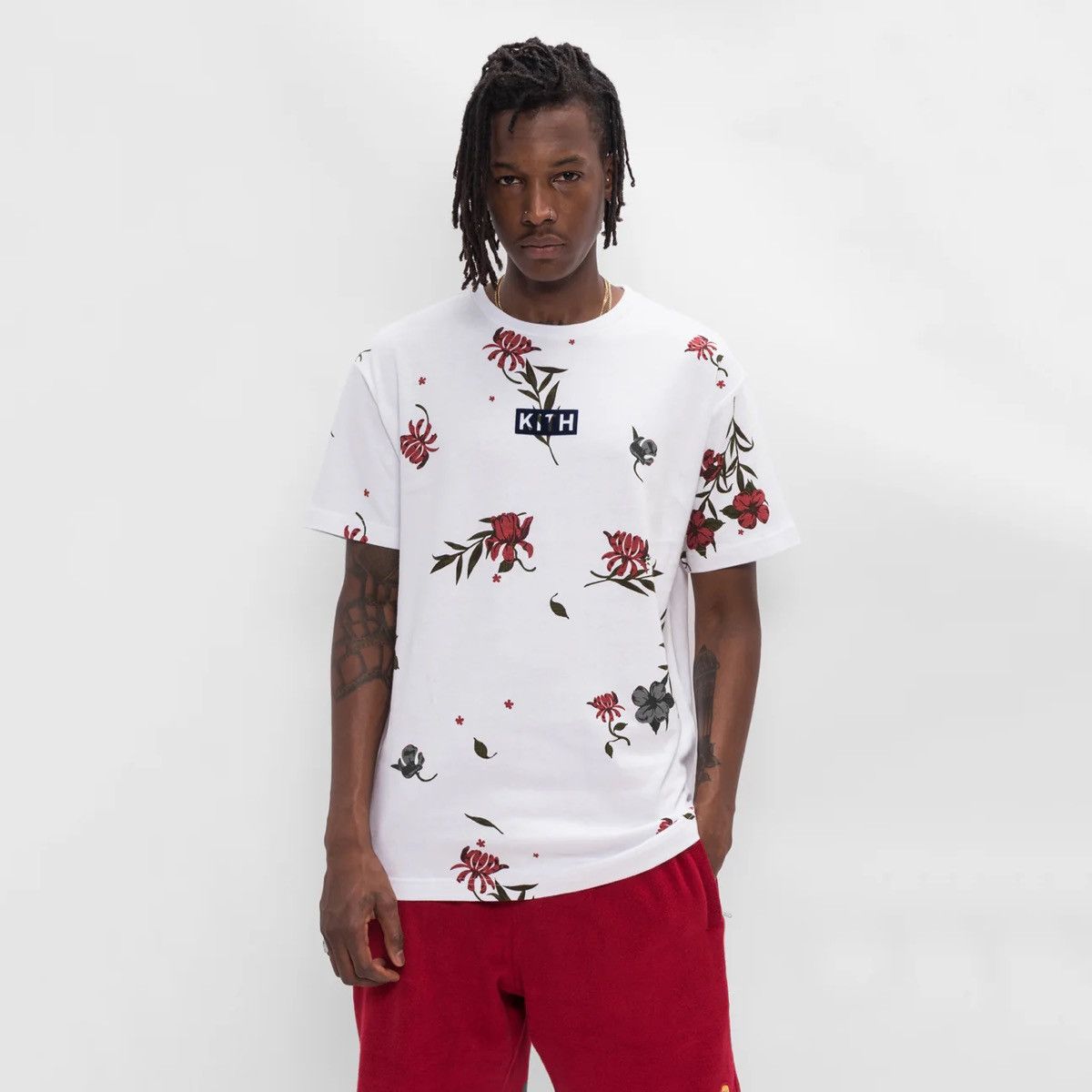 Kith Floral Classic Logo Tee Size US M / EU 48-50 / 2 - 2 Thumbnail