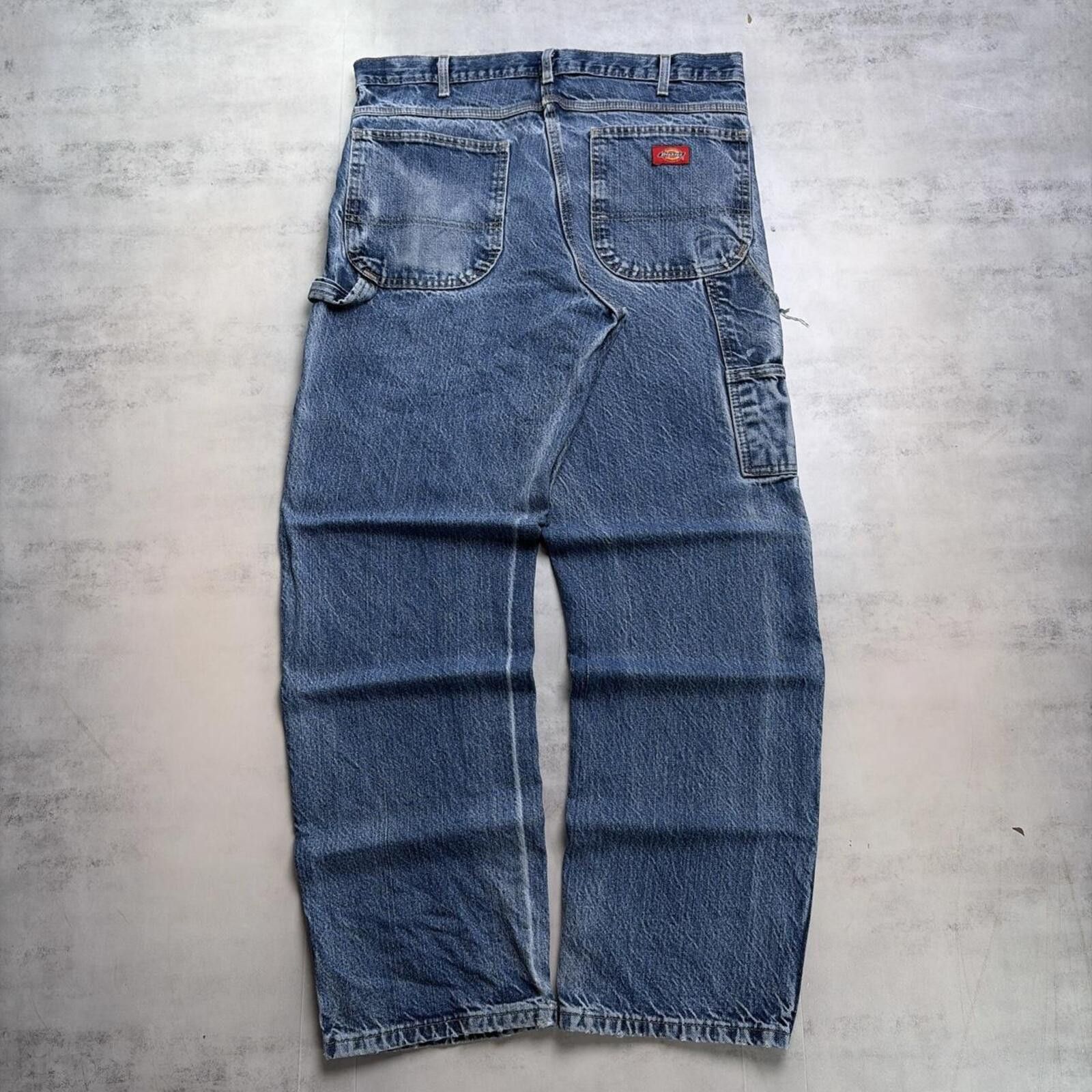 Dickies Vintage Dickies Grunge Baggy Faded Carpenter Denim Jeans Size US 34 / EU 50 - 1 Thumbnail