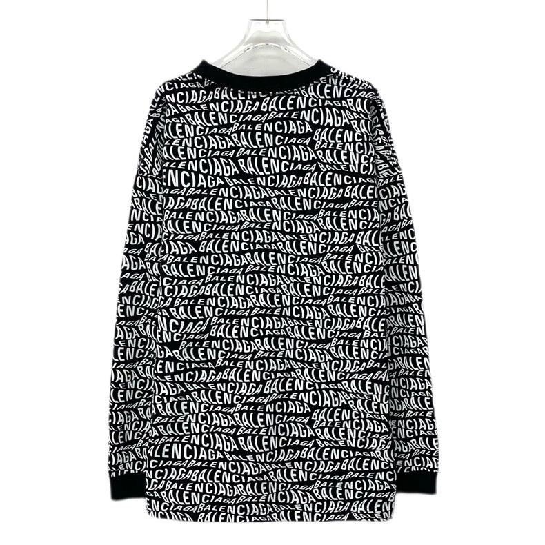 Other Balenciaga Black logo printed cotton crewneck long sleeve Size XS / US 0-2 / IT 36-38 - 2 Thumbnail