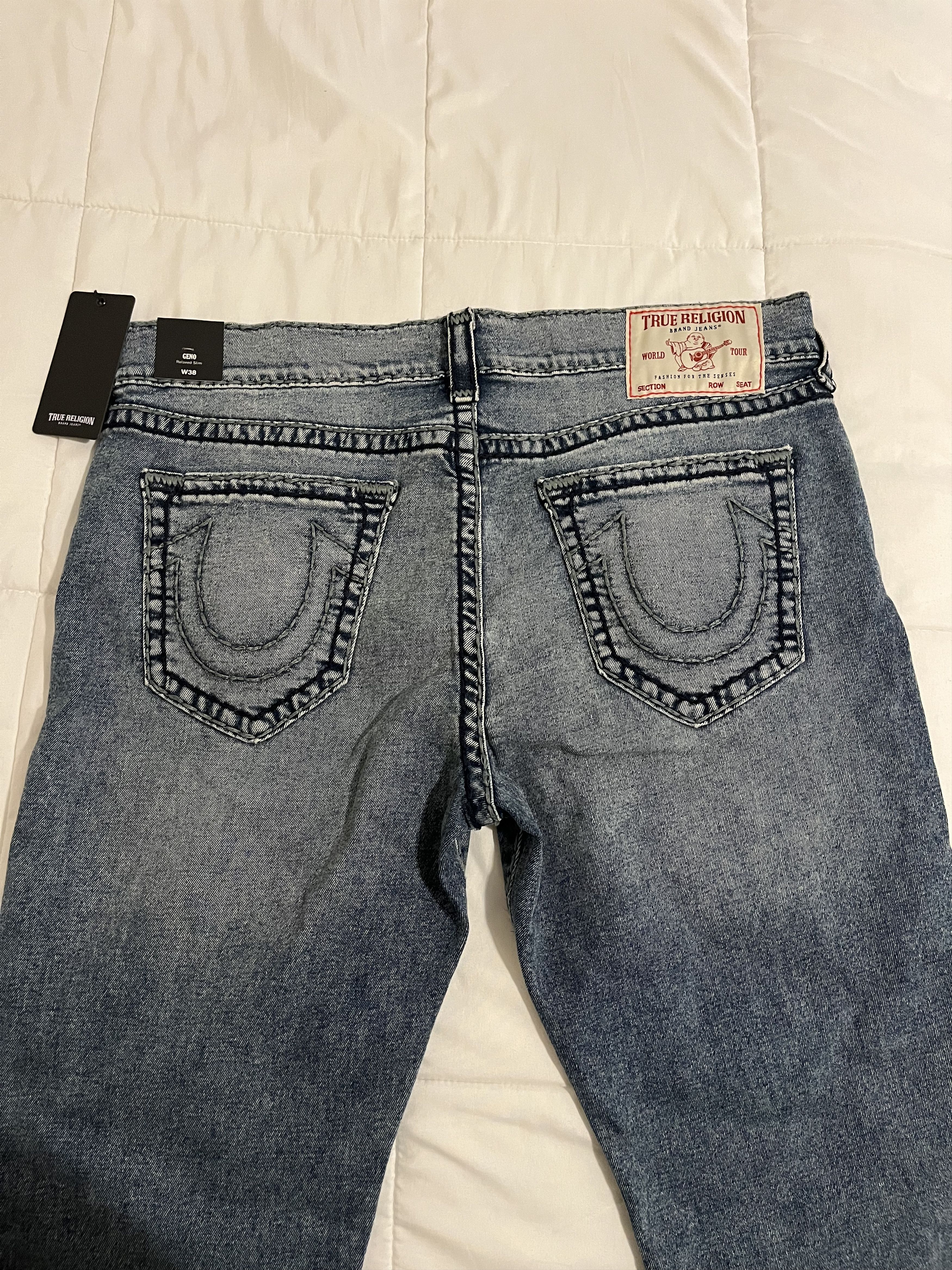 True Religion True Religion Geno Relaxed Slim Jeans Size US 38 / EU 54 - 3 Thumbnail