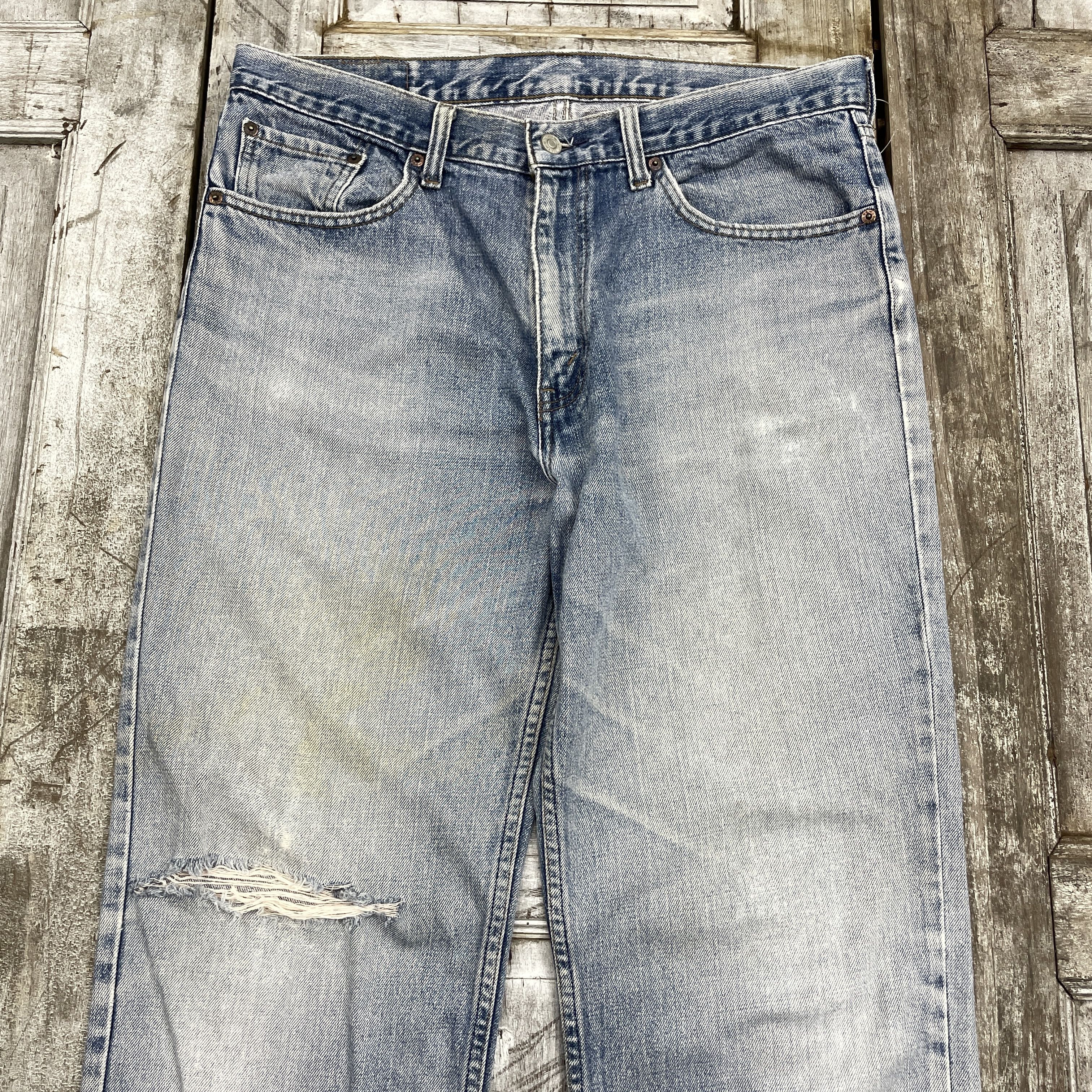Levi's × Vintage Vintage Levi's 533 Faded Distressed Jeans -WC331 Size US 35 - 4 Thumbnail