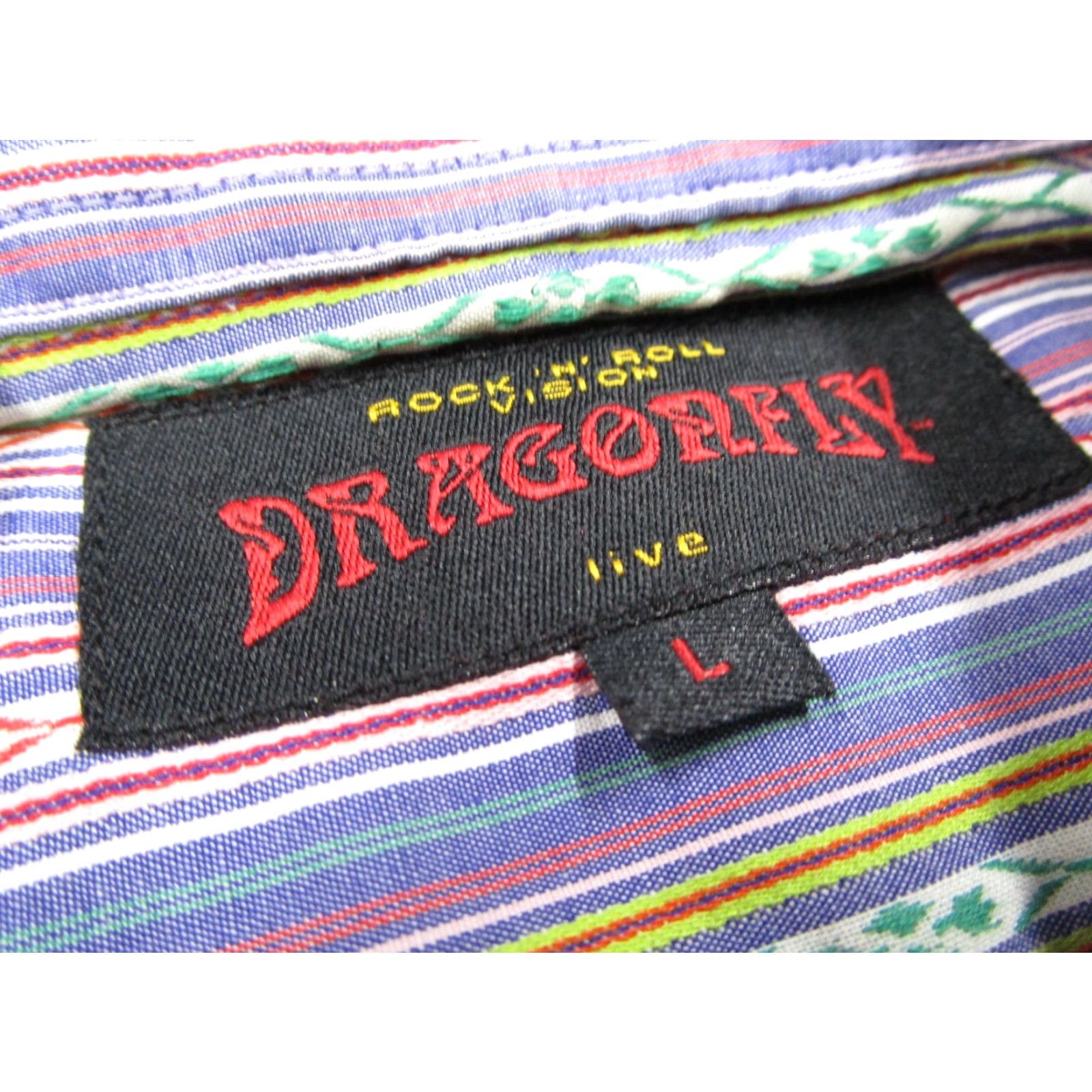 Vintage VINTAGE Dragonfly Shirt Mens Large Purple Rock n Roll Vision Button Up Long Sleeve Music Size US L / EU 52-54 / 3 - 3 Thumbnail
