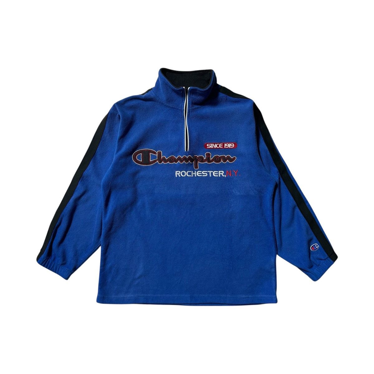 Champion Vintage Champion Logo Quarter Zip Sweatshirt Size M / US 6-8 / IT 42-44 - 1 Thumbnail