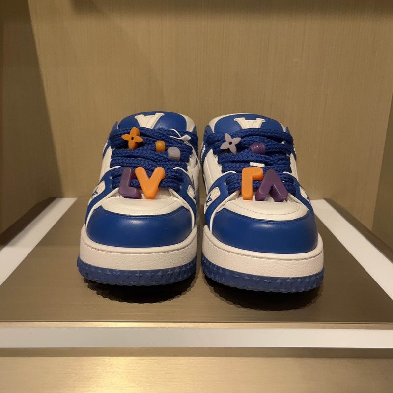 Louis Vuitton Louis Vuitton Trainer Maxi Leather Sneakers for Men -2508 Size US 9.5 / EU 42-43 - 2 Thumbnail