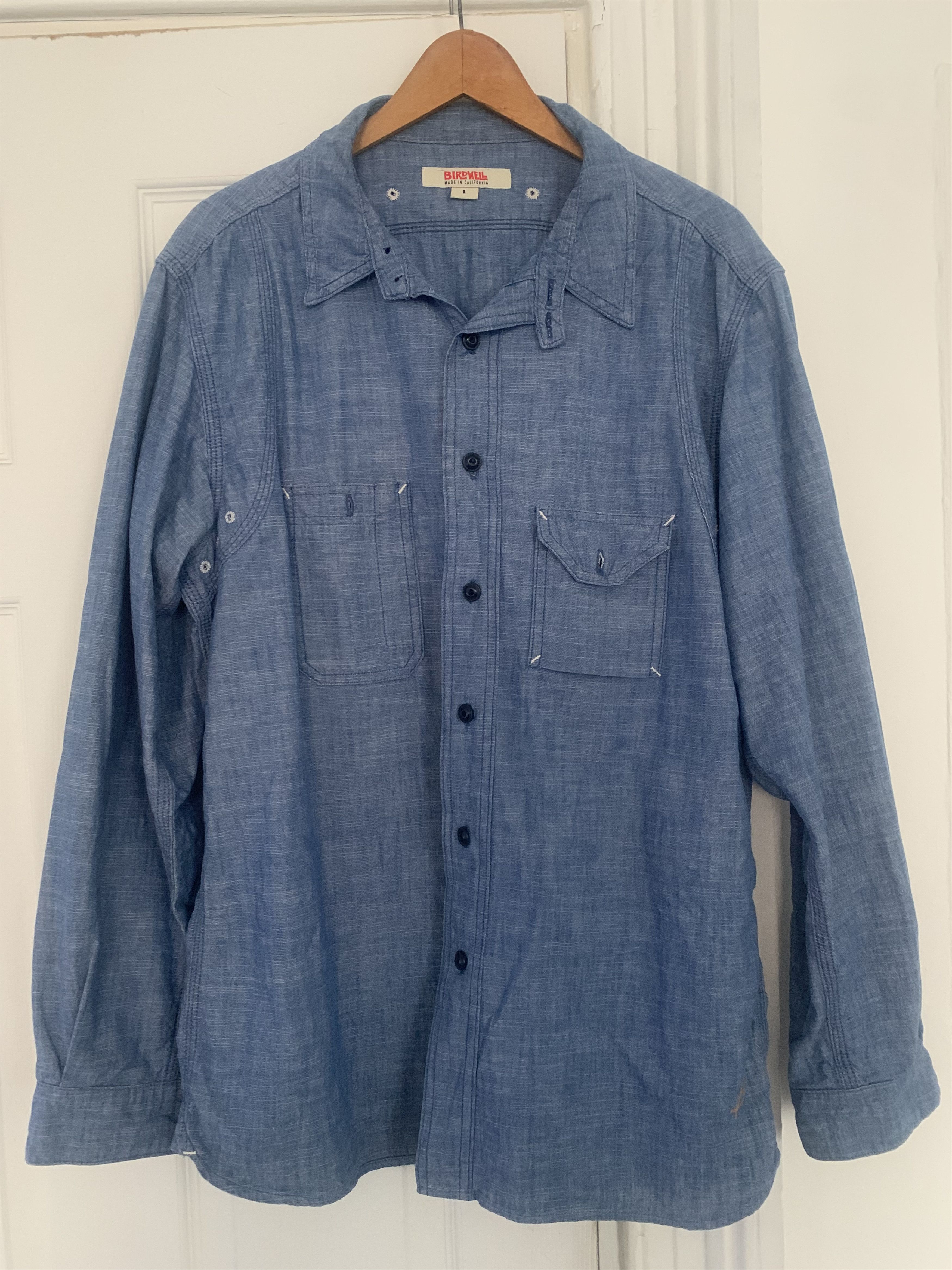 Birdwell Beach Britches chambray work shirt | Grailed