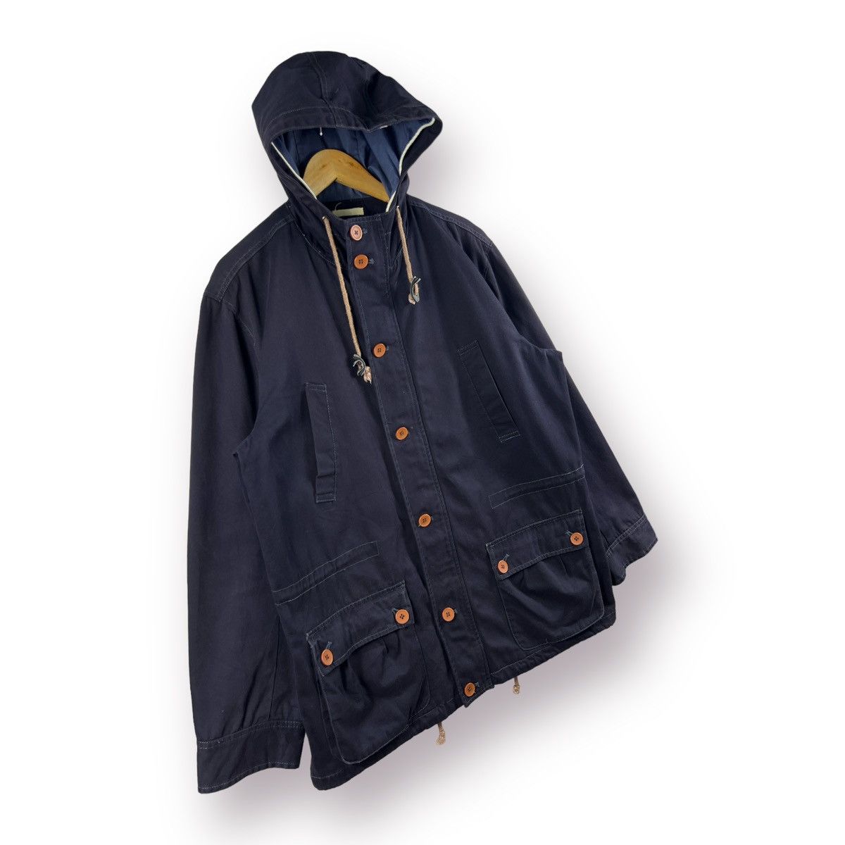 Hunter ⚡️ GRAND PHASE BARN COAT DARK BLUE HUNTING JACKET - XL Size US L / EU 52-54 / 3 - 3 Thumbnail
